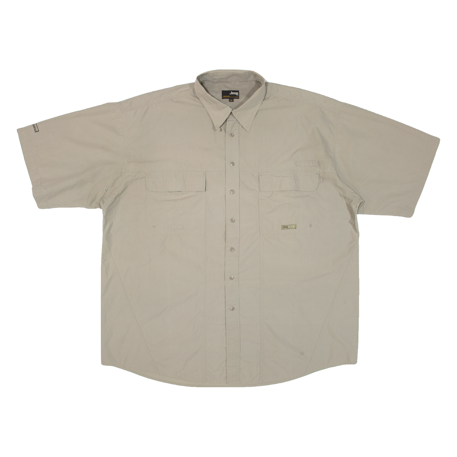 JEEP Mens Plain Shirt Green 2XL Refurbished - N/A refurbished available on Cerqular