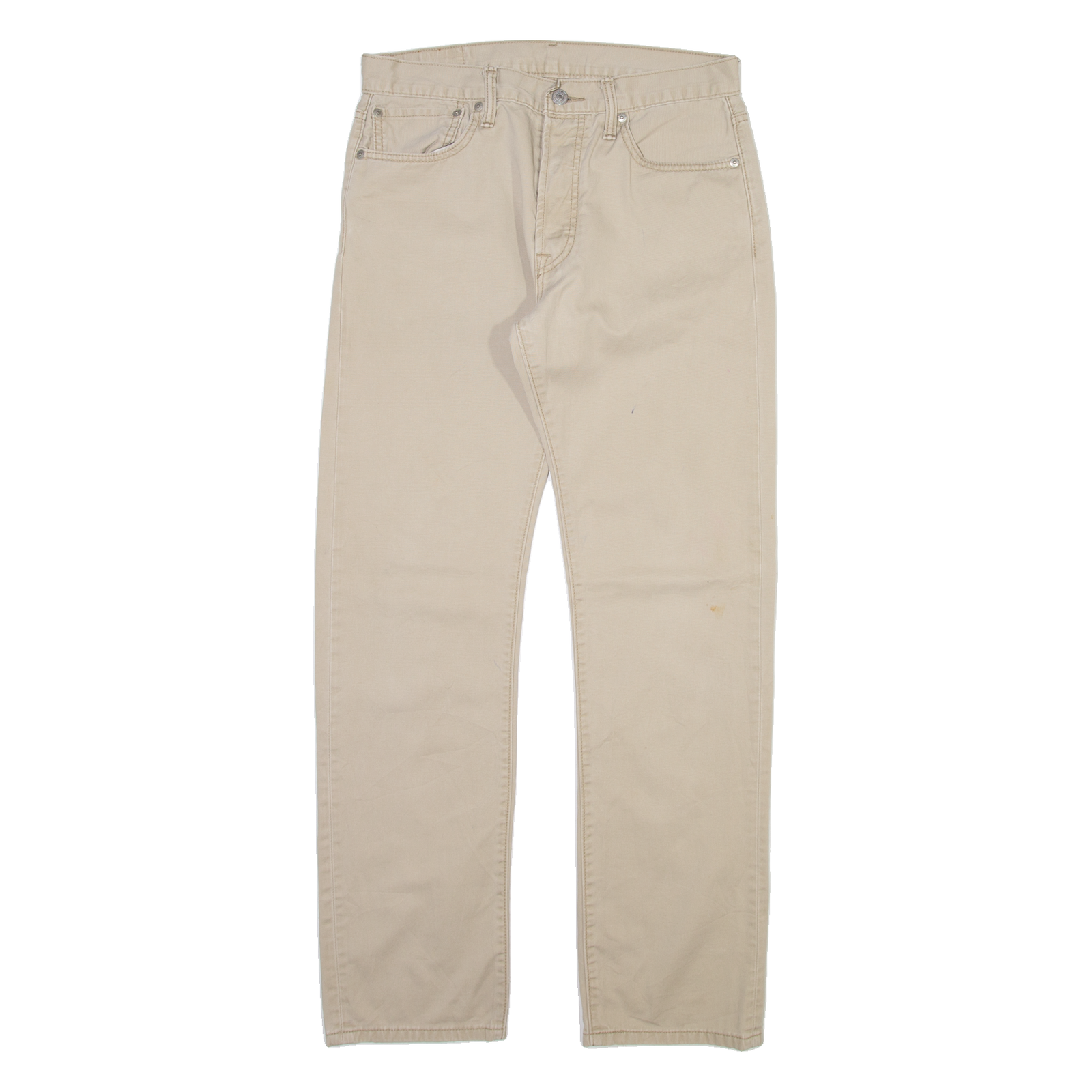 LEVI'S 501 Mens Trousers Beige Regular Straight W31 L32 Refurbished - N/A refurbished available on Cerqular
