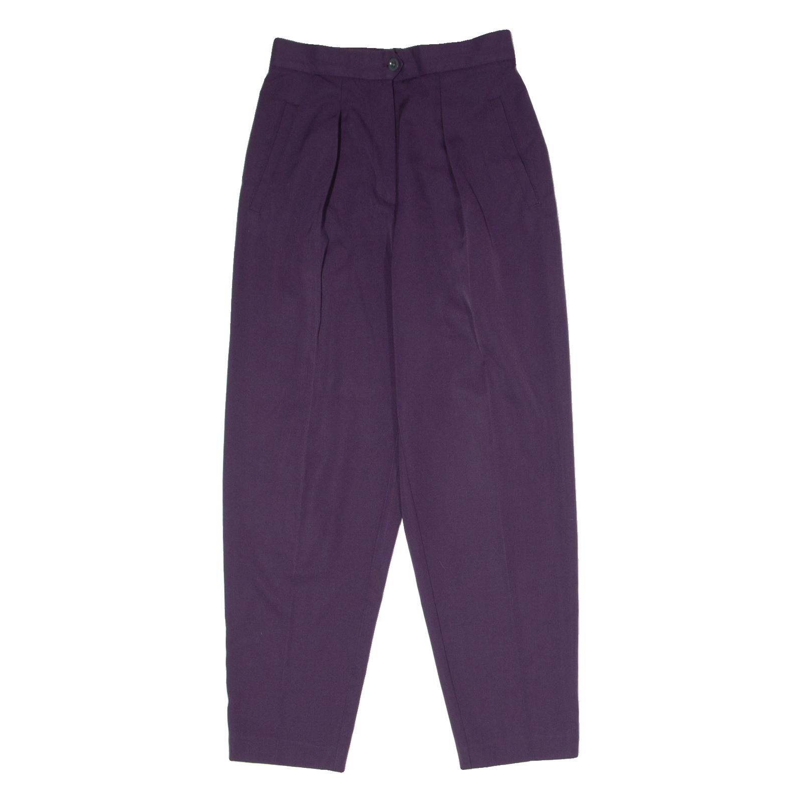 BETTY BARCLAY Womens Trousers Purple Slim Tapered 90s Wool W26 L27 Refurbished - N/A refurbished available on Cerqular