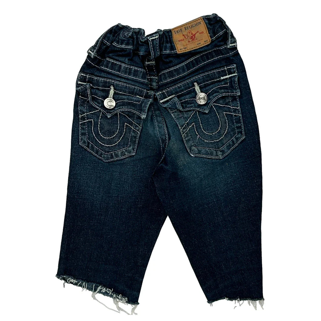 Age 5 True Religion Skinny Jeans - Small Dark Wash Cotton Refurbished - Thrifted (note: this is a term often used to describe second- refurbished available on Cerqular