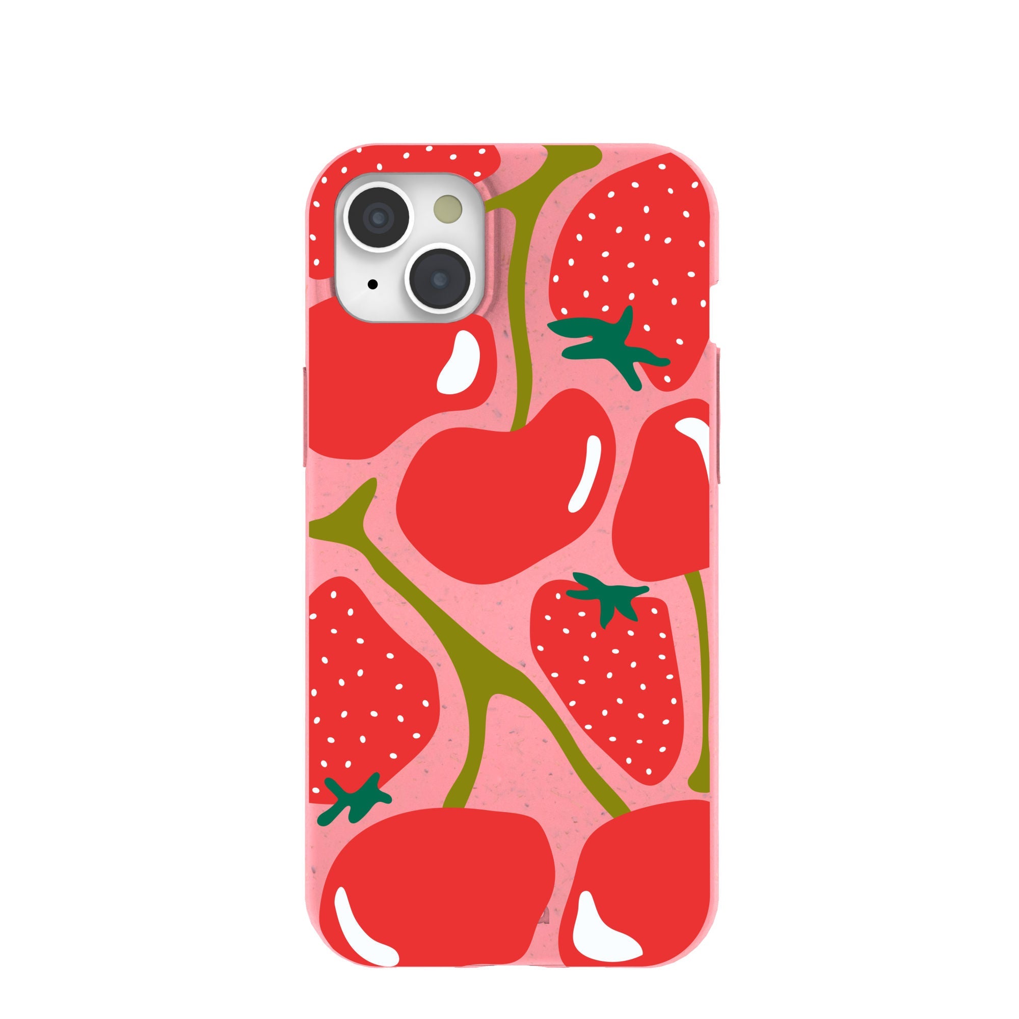 Bubblegum Pink Cherry Berry iPhone 15 Plus Case Refurbished - Pela Case refurbished available on Cerqular