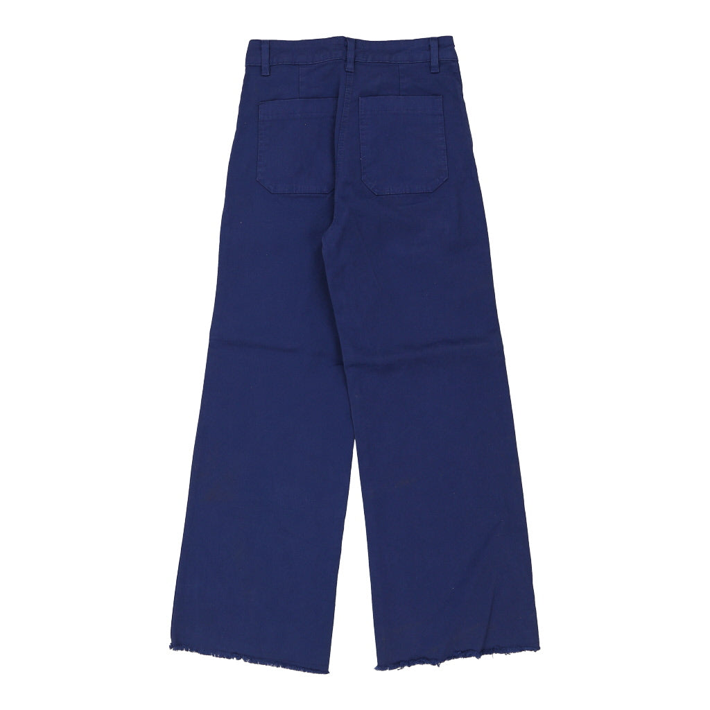 Banditas Wide Leg Jeans - Small Blue Cotton Refurbished - Thrifted (note: this is a term often used to describe second- refurbished available on Cerqular