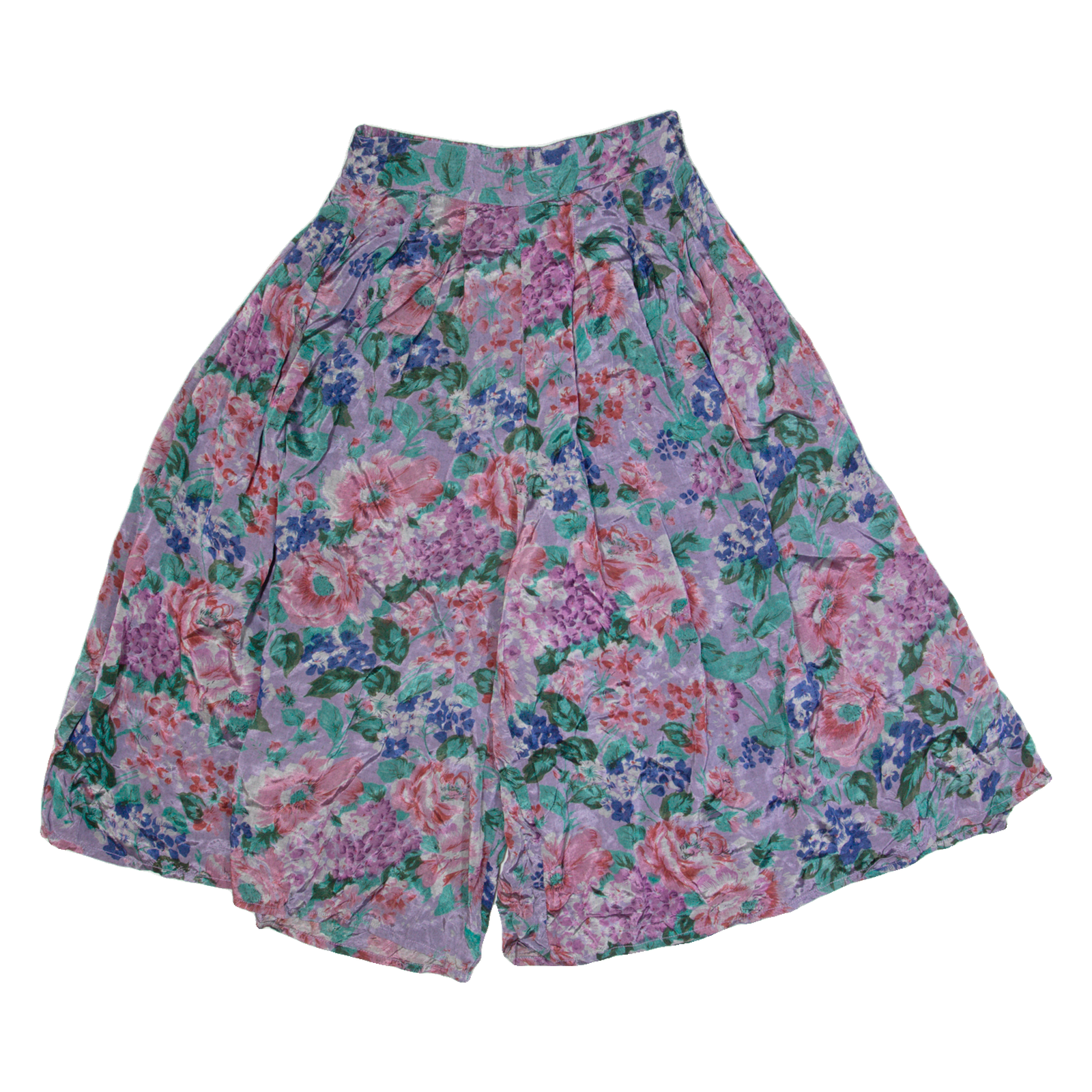 3/4 Length Womens Casual Shorts Pink Relaxed 90s Floral S W26 Refurbished - N/A refurbished available on Cerqular