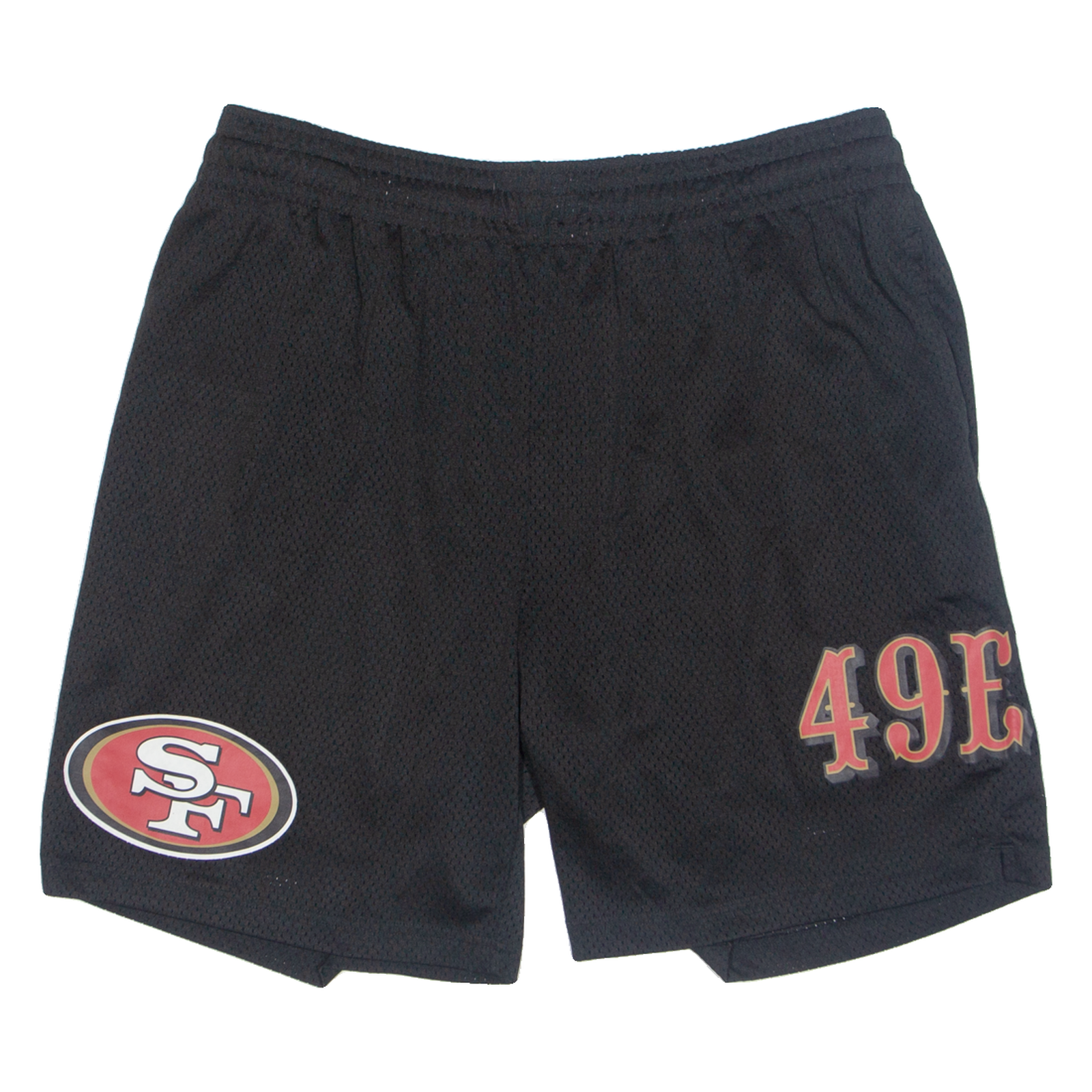 NFL San Francisco 49ers USA Mens Sports Shorts Black Relaxed 2XL W36 Refurbished - N/A refurbished available on Cerqular