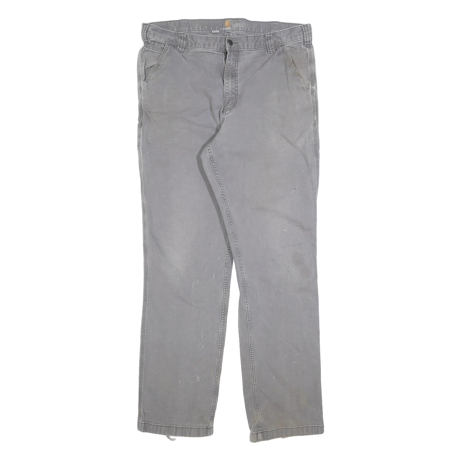 Buy CARHARTT Mens Relaxed Grey Cotton Blend Workwear Trousers W38 L33 Casual Zip Refurbished - $40.29 CARHARTT Mens Relaxed Grey Cotton Blend Workwear Trousers W38 L33 Casual Zip Refurbished - N/A refurbished available on Cerqular
