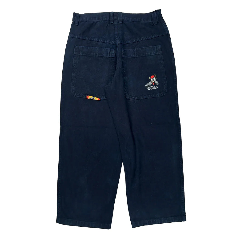 Buy Pirate Graphic Jynx Graphic Jeans - 36W 29L Navy Cotton Refurbished - $100.49 Pirate Graphic Jynx Graphic Jeans - 36W 29L Navy Cotton Refurbished - Thrifted (note: this is a term often used to describe second- refurbished available on Cerqular