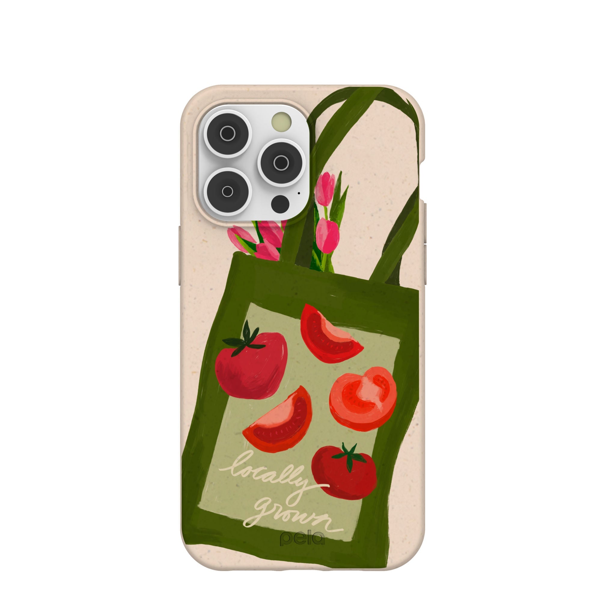Seashell Market Tote iPhone 14 Pro Max Case Refurbished - Pela Case refurbished available on Cerqular