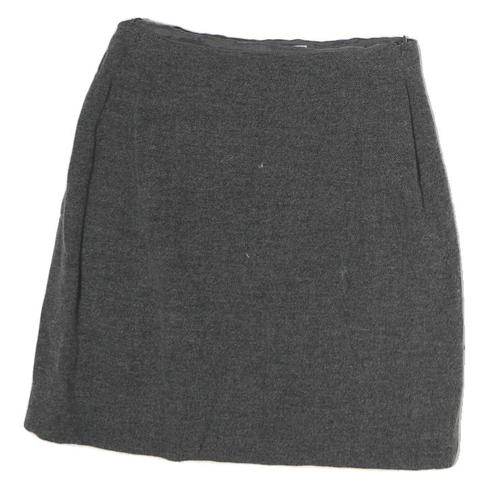 MAX MARA Womens Grey Pencil Knee Length Cotton Skirt UK 8 Classic Elegant Refurbished - N/A refurbished available on Cerqular