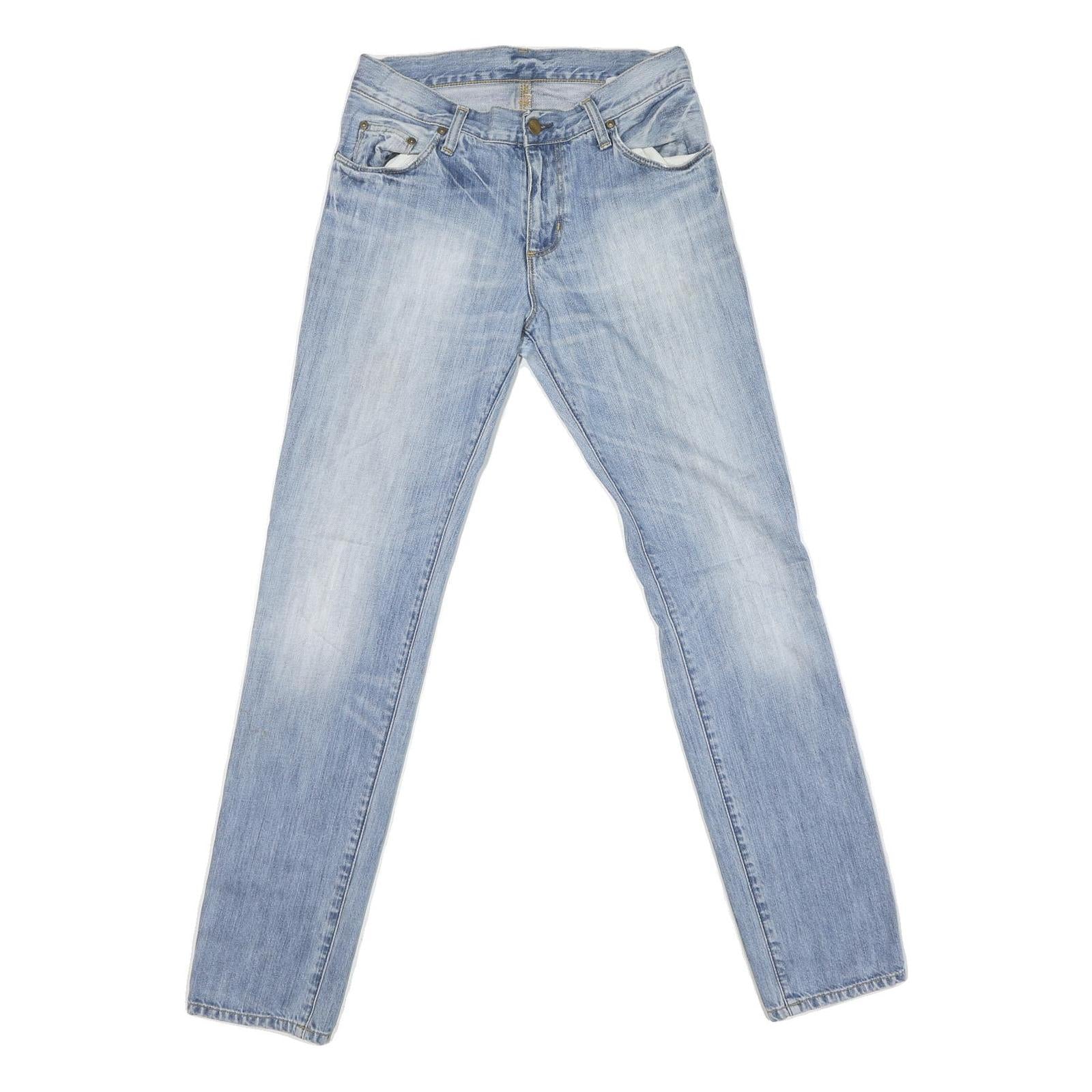 CARHARTT Mens Slim Light Blue Denim Jeans W29 L32 Zip Closure Cotton Blend Refurbished - N/A refurbished available on Cerqular