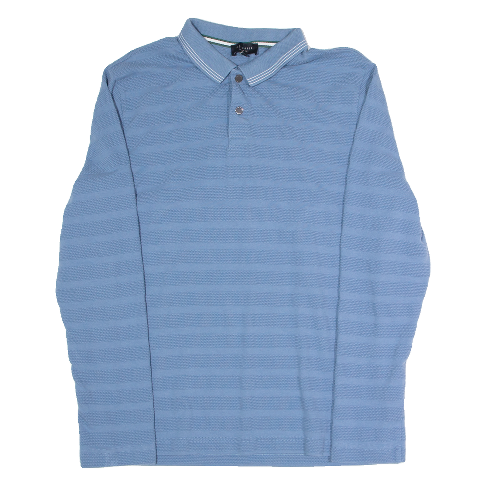 TED BAKER Mens Polo Shirt Blue Long Sleeve M Refurbished - N/A refurbished available on Cerqular