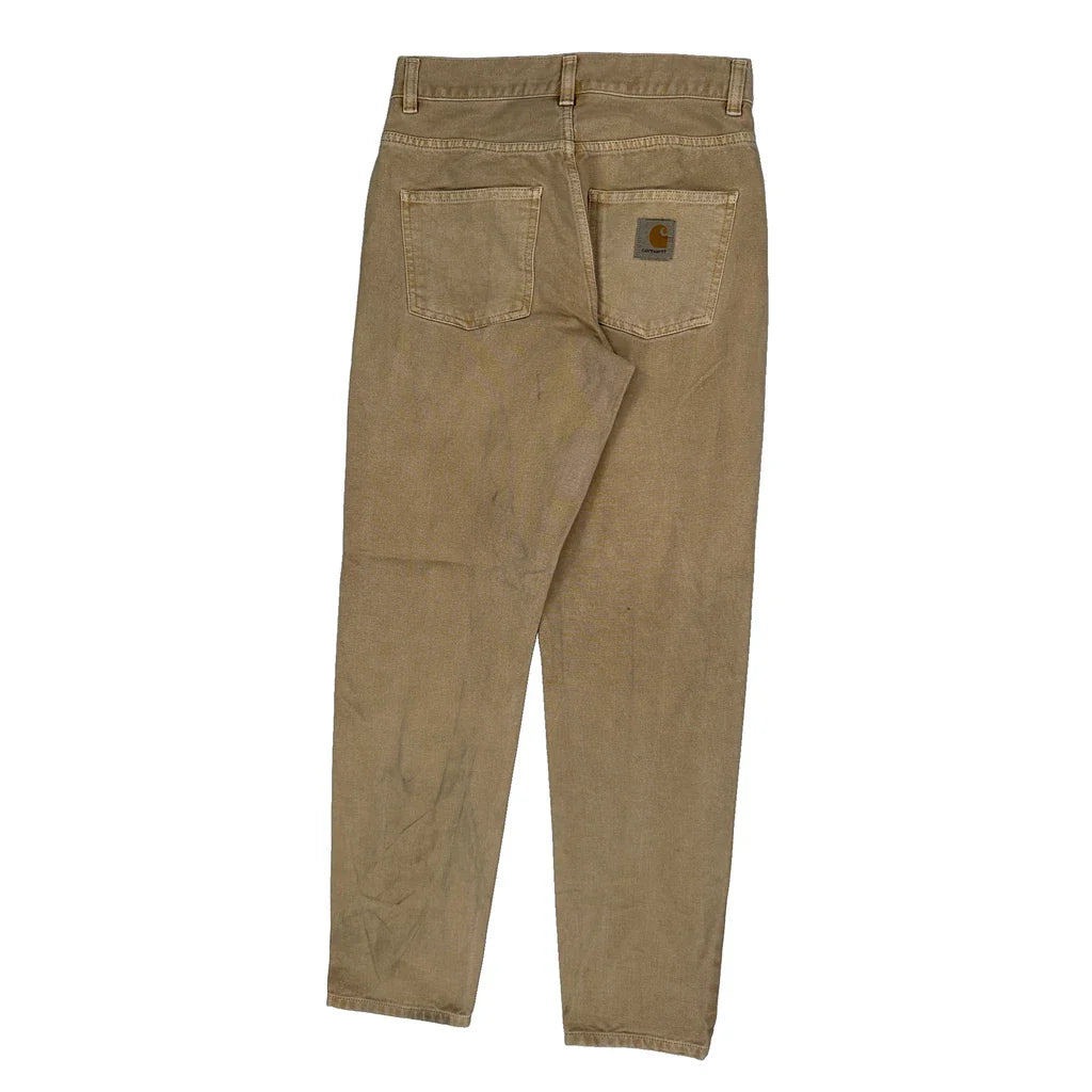 Buy Carhartt Carpenter Trousers - 27W UK 8 Beige Cotton Refurbished - $64.31 Carhartt Carpenter Trousers - 27W UK 8 Beige Cotton Refurbished - Thrifted (note: this is a term often used to describe second- refurbished available on Cerqular