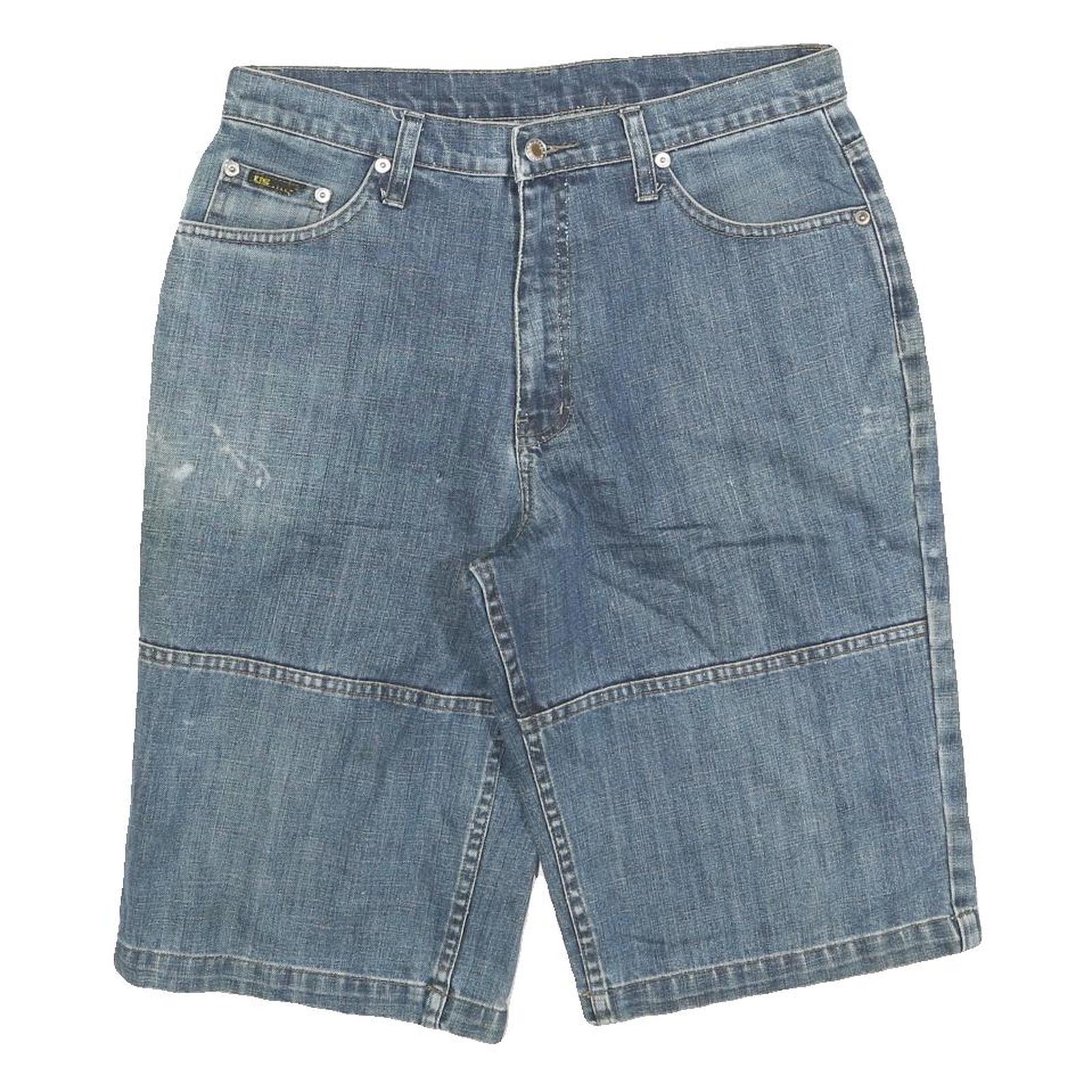 US CLASSIC Mens Denim Blue Casual Shorts M W32 Cotton Blend Comfortable Fit Refurbished - N/A refurbished available on Cerqular