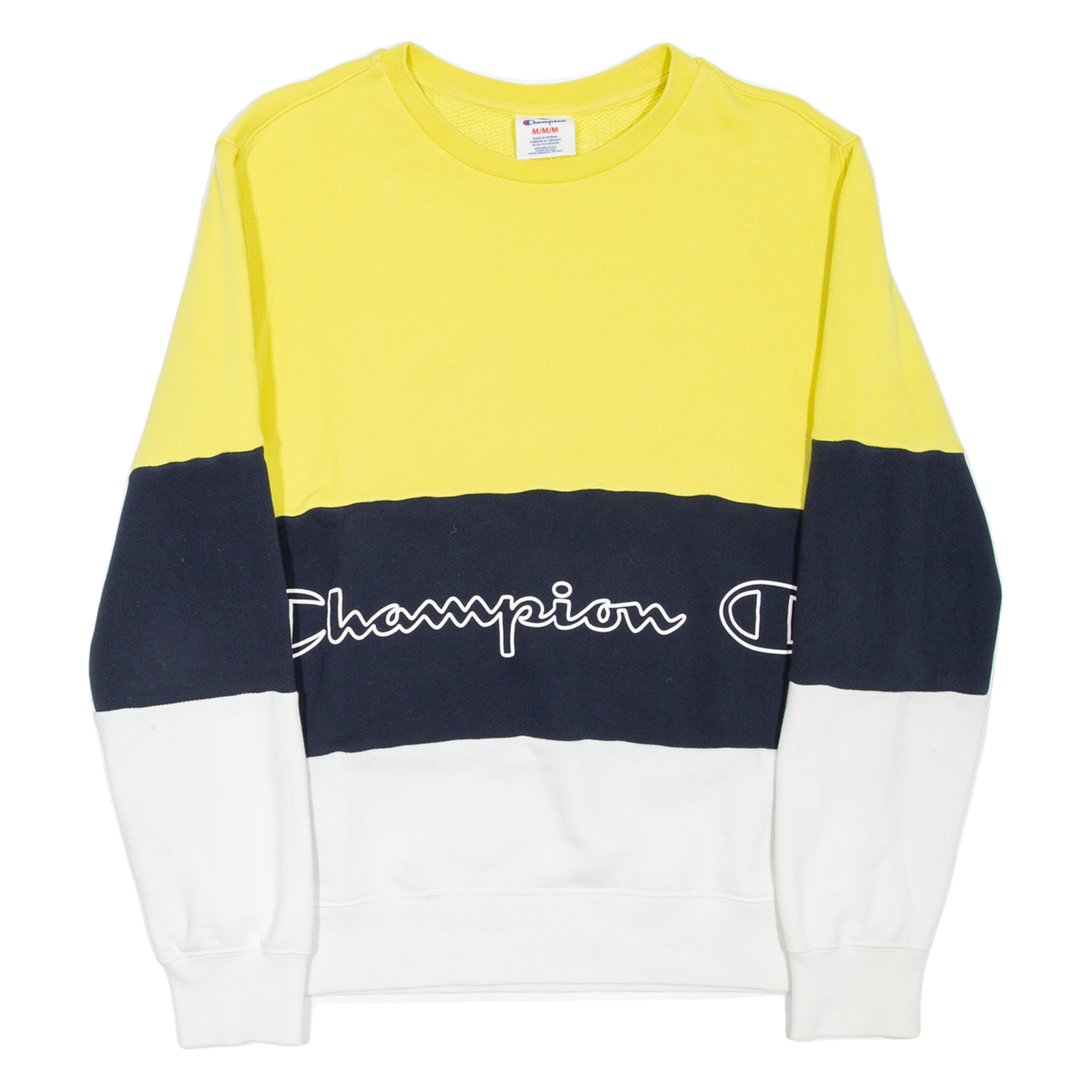 CHAMPION Mens Sweatshirt Yellow M Refurbished - N/A refurbished available on Cerqular