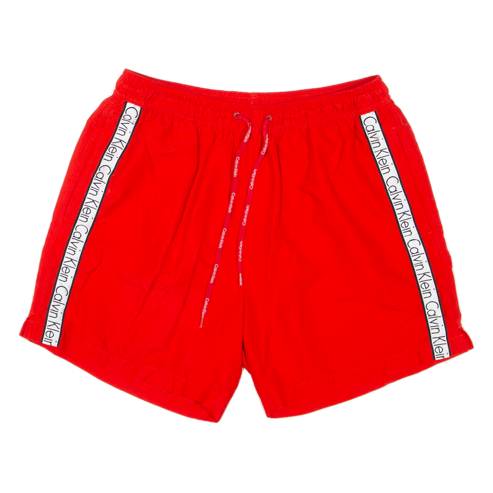 CALVIN KLEIN Mesh Lining Mens Swimming Shorts Red Relaxed M W30 Refurbished - N/A refurbished available on Cerqular