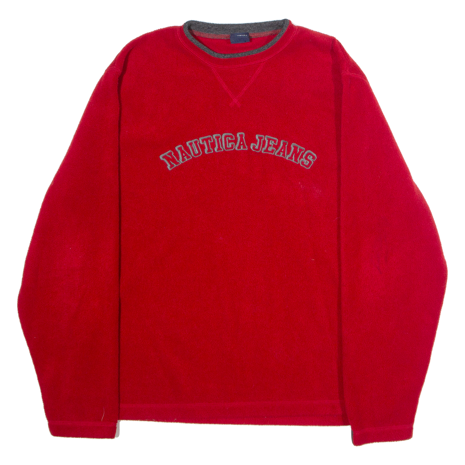 NAUTICA Mens Fleece Red Crew Neck M Refurbished - N/A refurbished available on Cerqular
