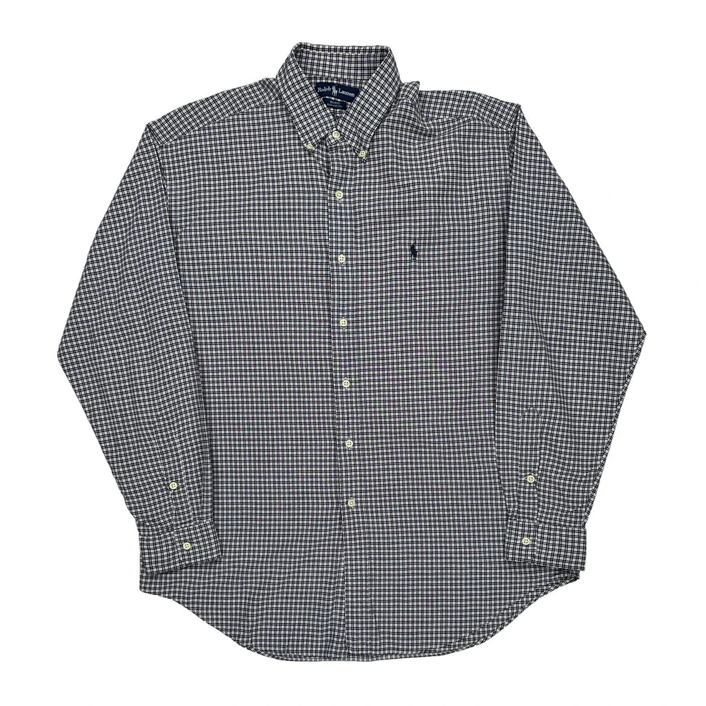 Buy Blake Ralph Lauren Checked Shirt - Large Blue Cotton Refurbished - $38.85 Blake Ralph Lauren Checked Shirt - Large Blue Cotton Refurbished - Thrifted (note: this is a term often used to describe second- refurbished available on Cerqular