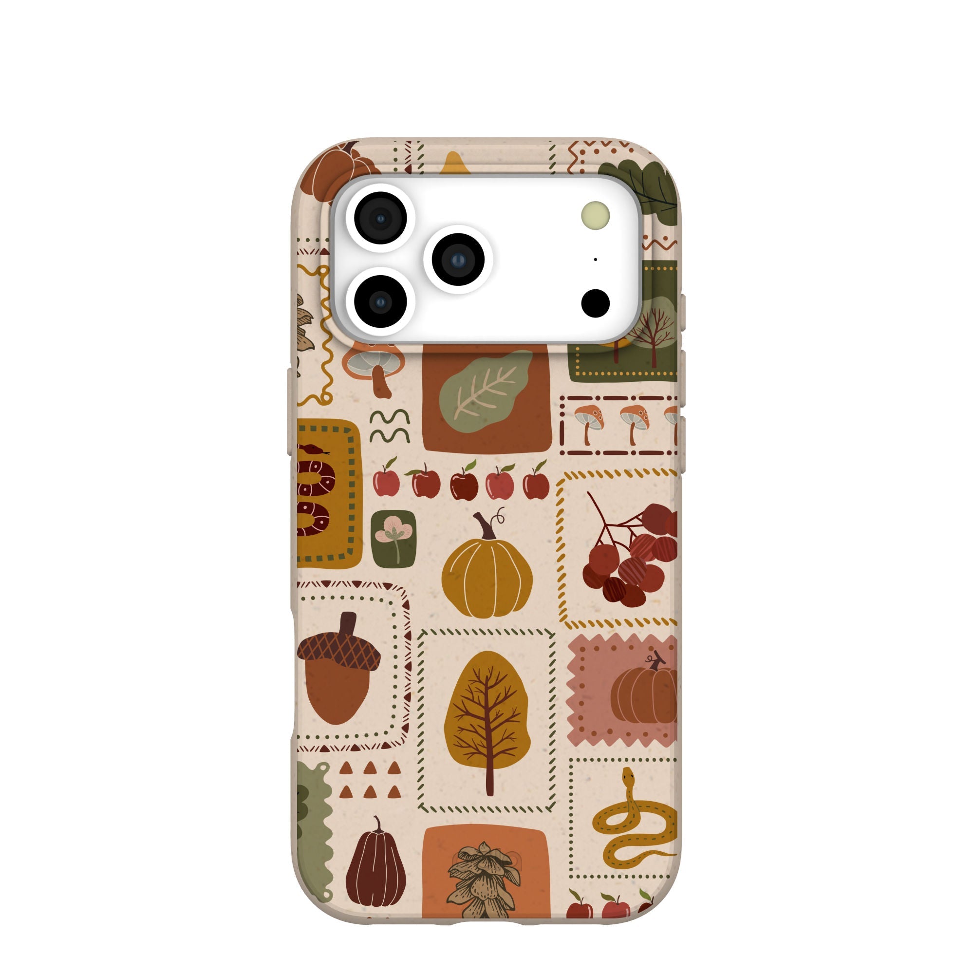 Seashell Autumn Patch iPhone 17 Pro Max Case | MagSafe Compatibility: Without MagSafe Refurbished - Pela Case refurbished available on Cerqular