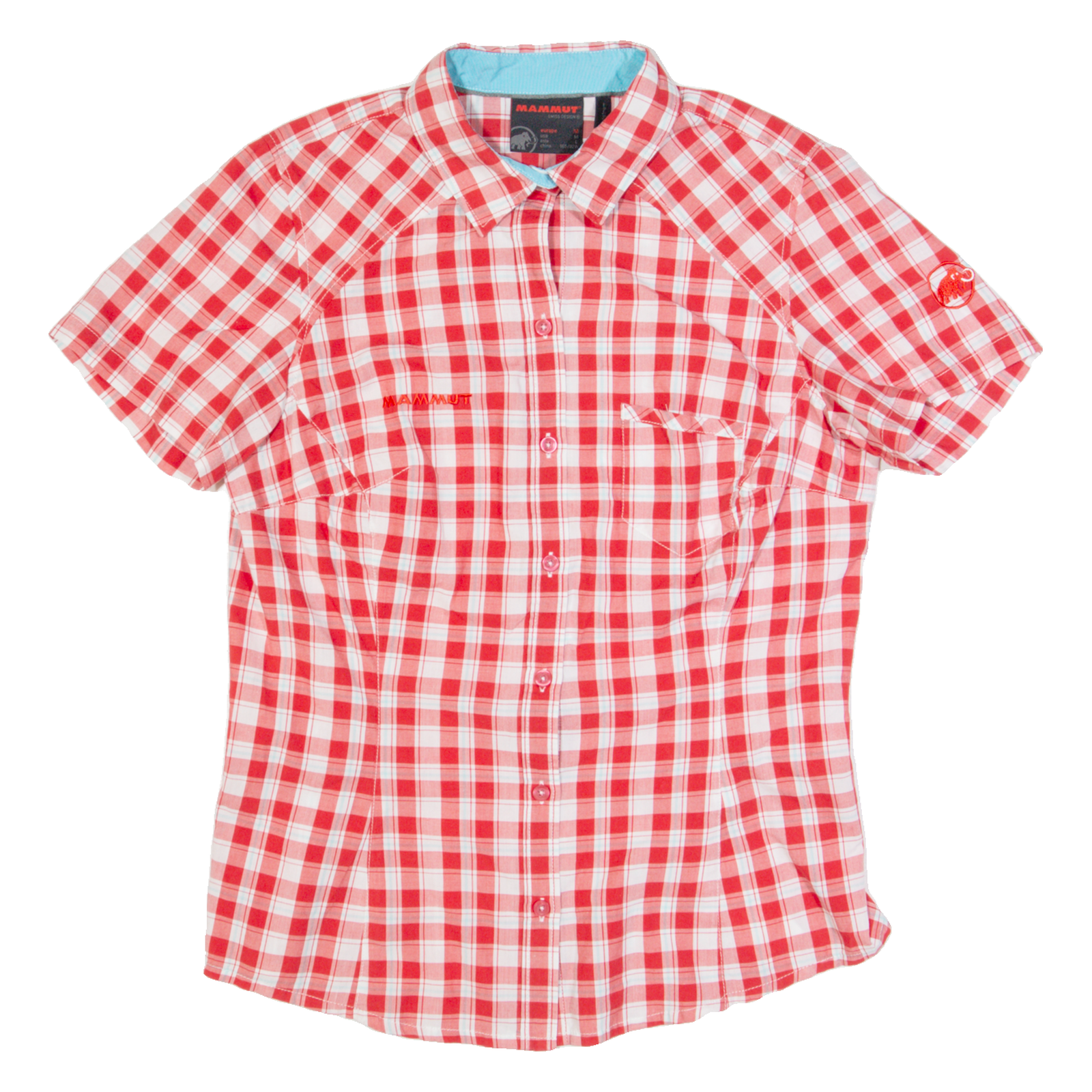 MAMMUT Womens Shirt Red Check M Refurbished - N/A refurbished available on Cerqular
