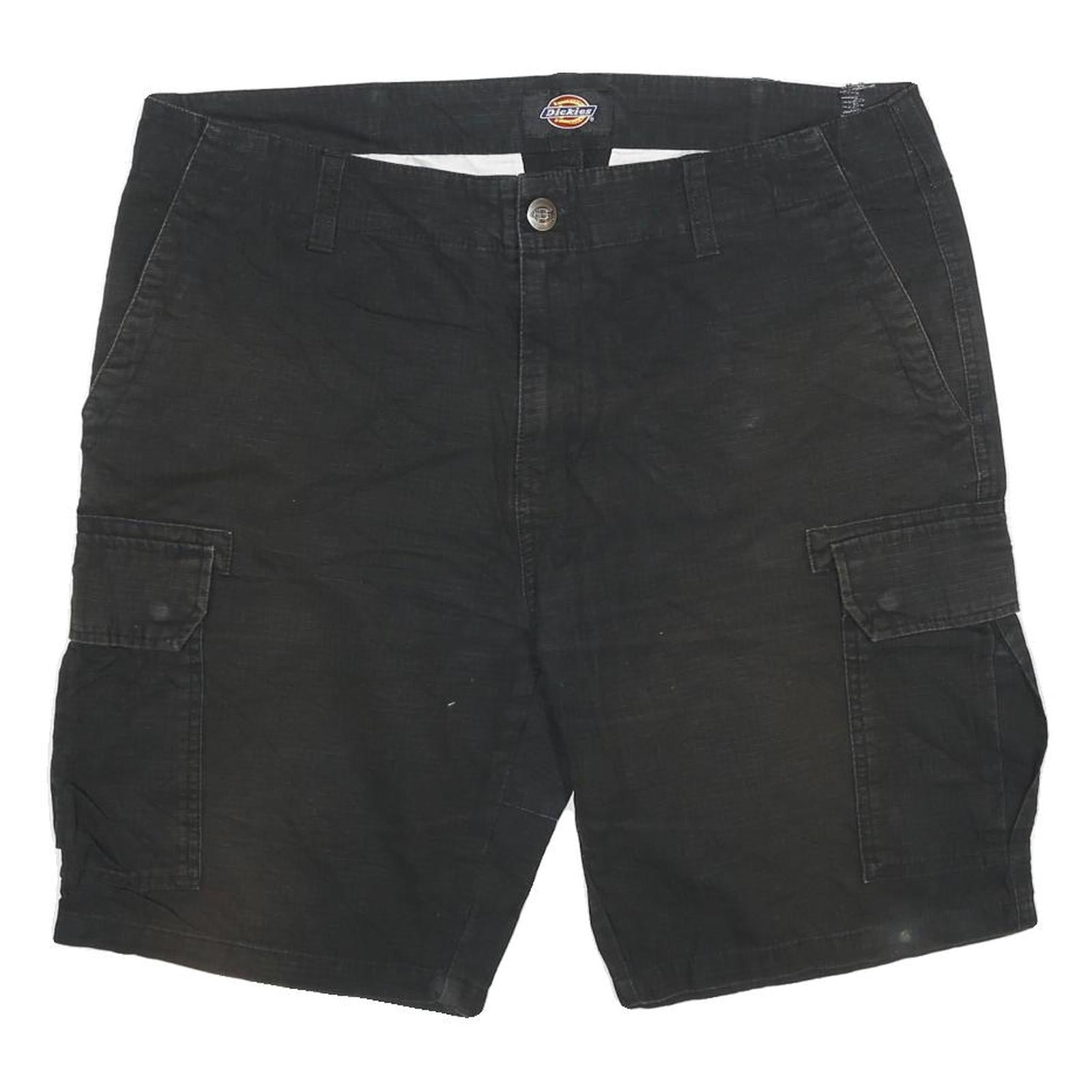 DICKIES Mens Black Cargo Shorts 3XL W38 Cotton Blend Workwear Pockets Refurbished - N/A refurbished available on Cerqular