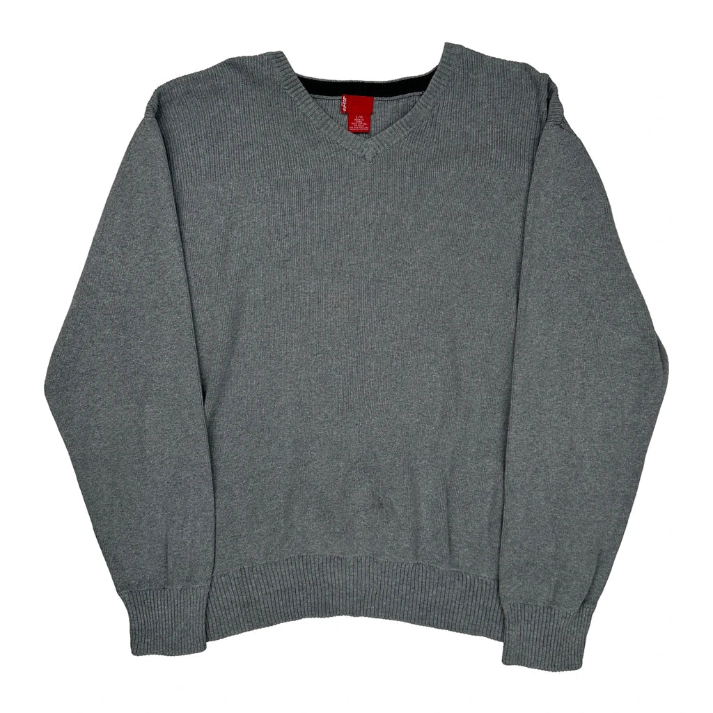 Unbranded Jumper - Large Grey Cotton Refurbished - Thrifted (note: this is a term often used to describe second- refurbished available on Cerqular