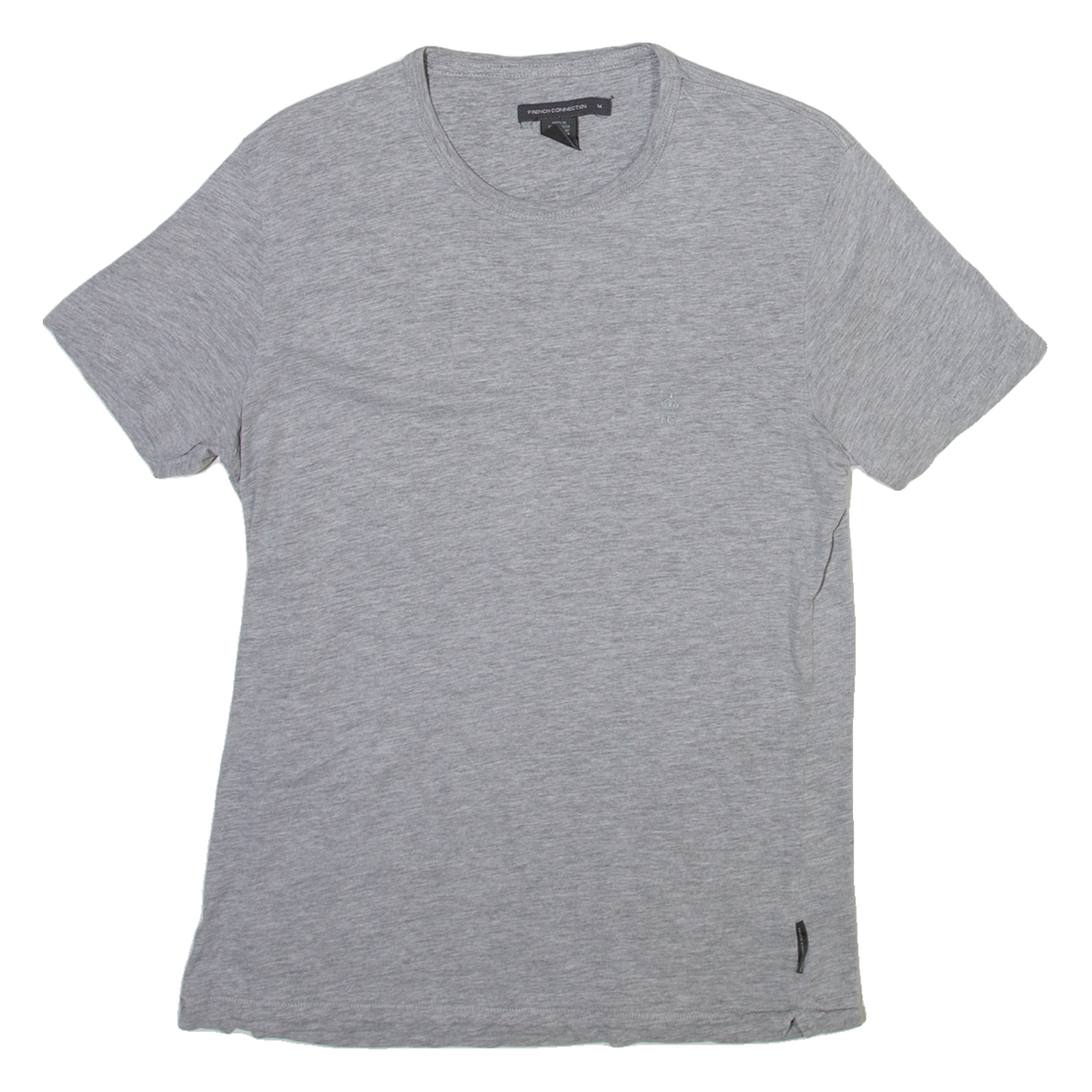 FRENCH CONNECTION Mens T-Shirt Grey M Refurbished - N/A refurbished available on Cerqular