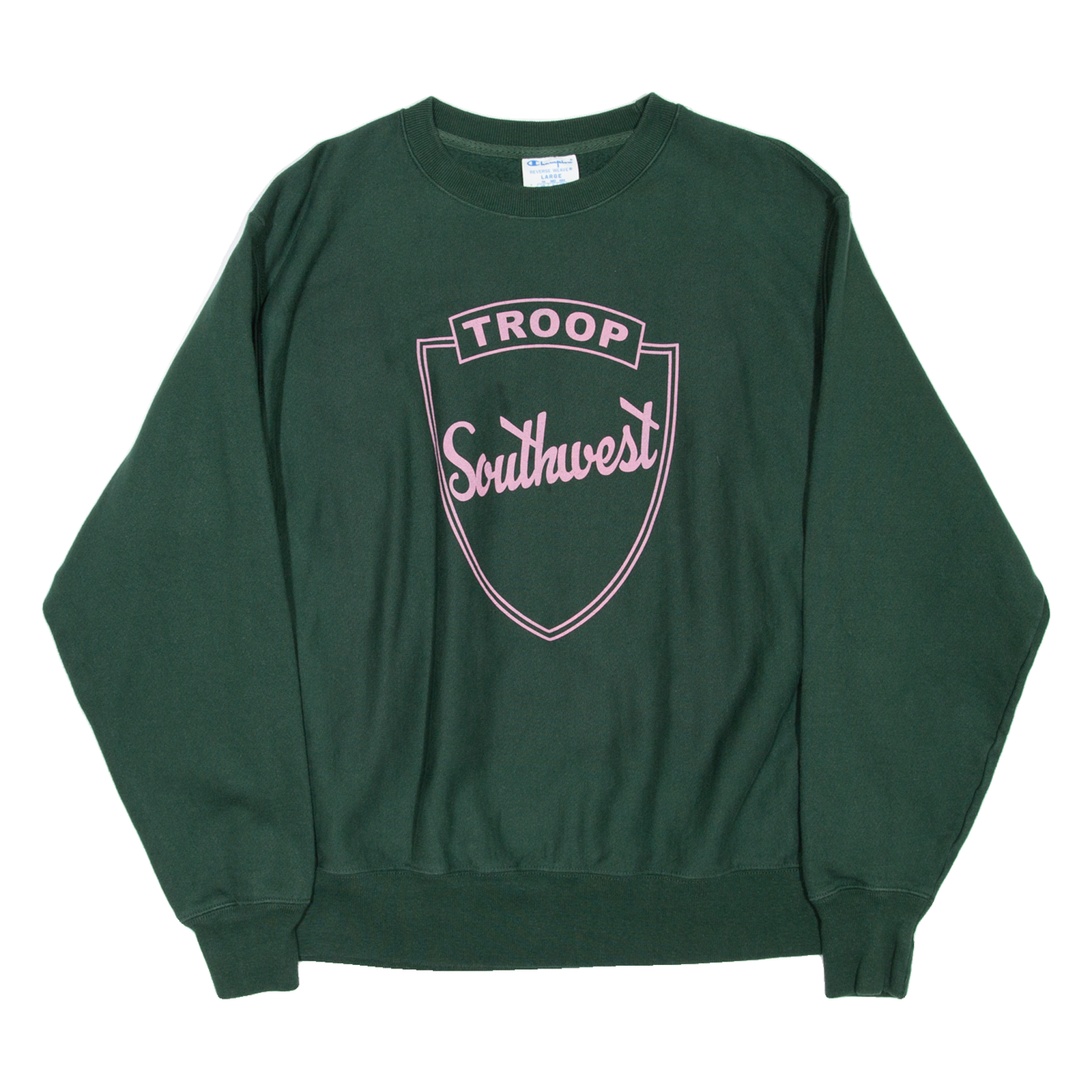 CHAMPION REVERSE WEAVE Troop Southwest Mens Sweatshirt Green L Refurbished - N/A refurbished available on Cerqular