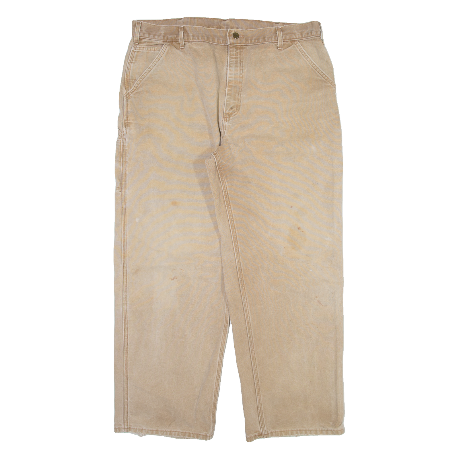CARHARTT Carpenter Womens Trousers Beige Relaxed Straight W38 L30 Refurbished - N/A refurbished available on Cerqular