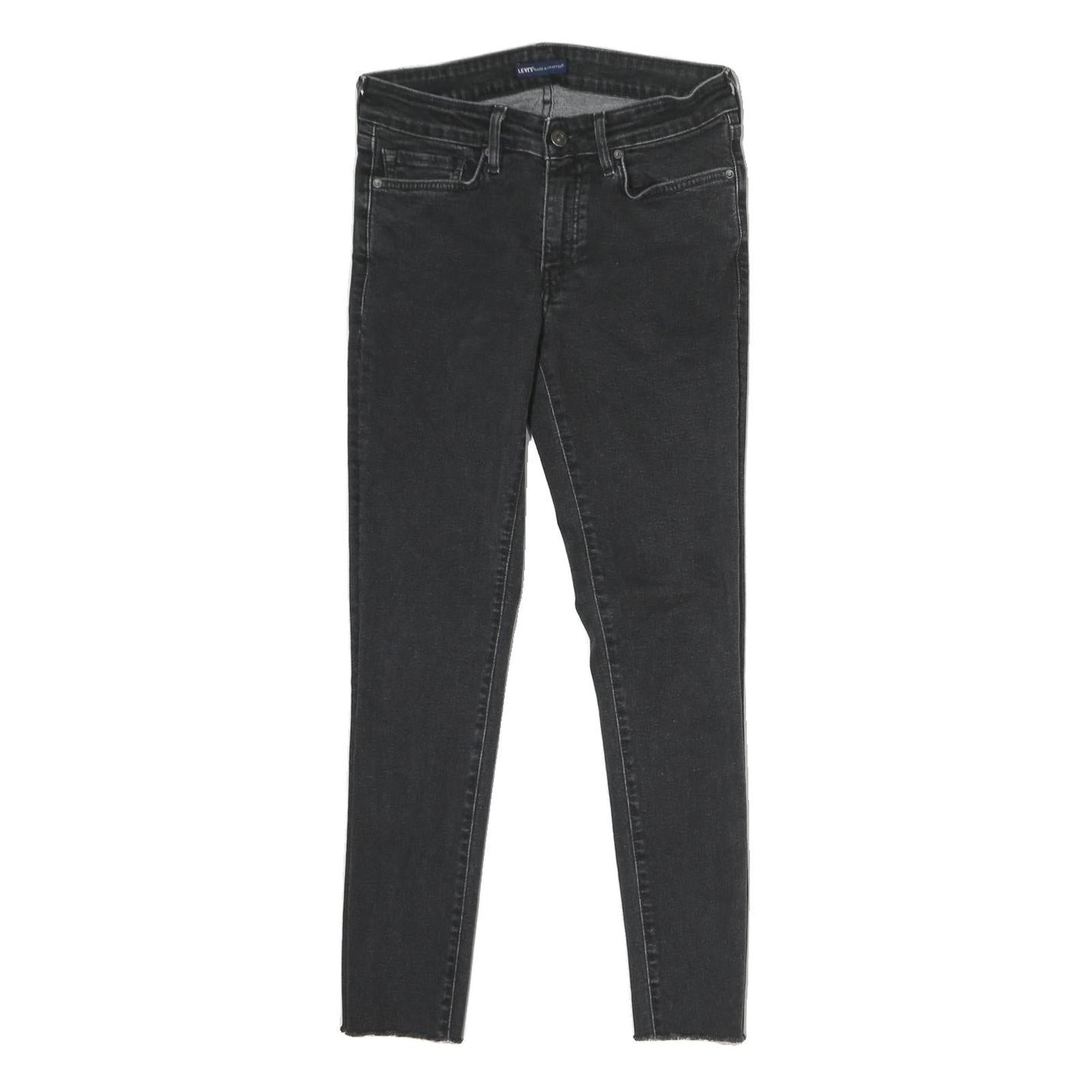 LEVI'S 711 Mens Black Slim Skinny Denim Medium W26 L26 Stretch Modern Jeans Refurbished - N/A refurbished available on Cerqular