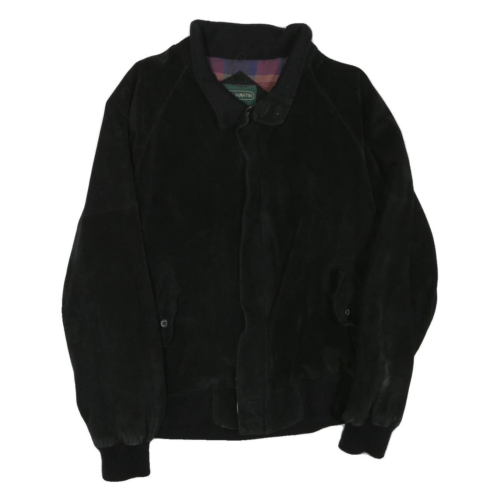 NEIL MARTIN Mens Black Faux Leather Zip Jacket XL Suede Effect Relaxed Fit Refurbished - N/A refurbished available on Cerqular