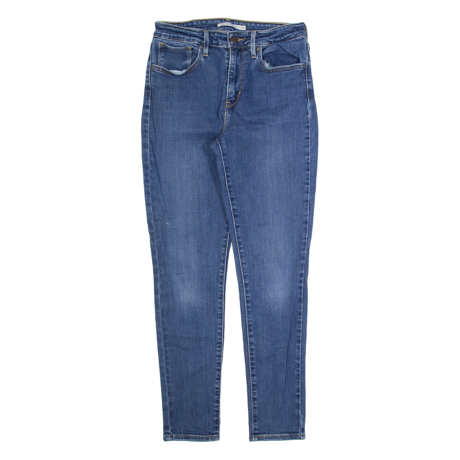 LEVI'S 721 High Rise Womens Jeans Blue Slim Skinny Stone Wash W27 L28 Refurbished - N/A refurbished available on Cerqular