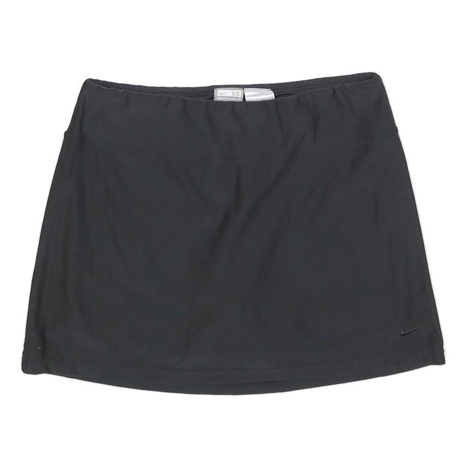 NIKE Womens Black Mini Polyester Blend Skort XS Activewear Sports Casual Refurbished - N/A refurbished available on Cerqular