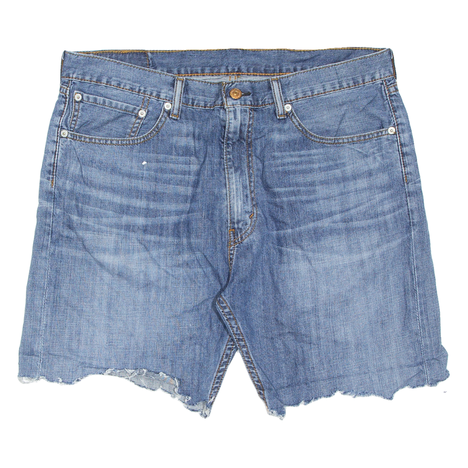 LEVI'S 505 Mens Jorts Shorts Blue Relaxed L W36 Refurbished - N/A refurbished available on Cerqular