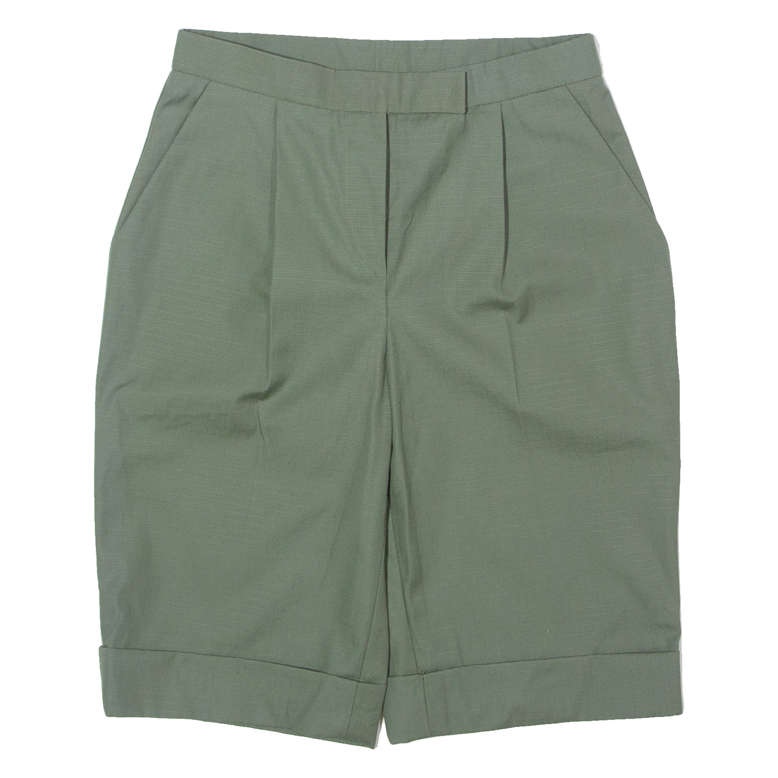 Pleated Womens Casual Shorts Green Slim 90s XS W26 Refurbished - N/A refurbished available on Cerqular