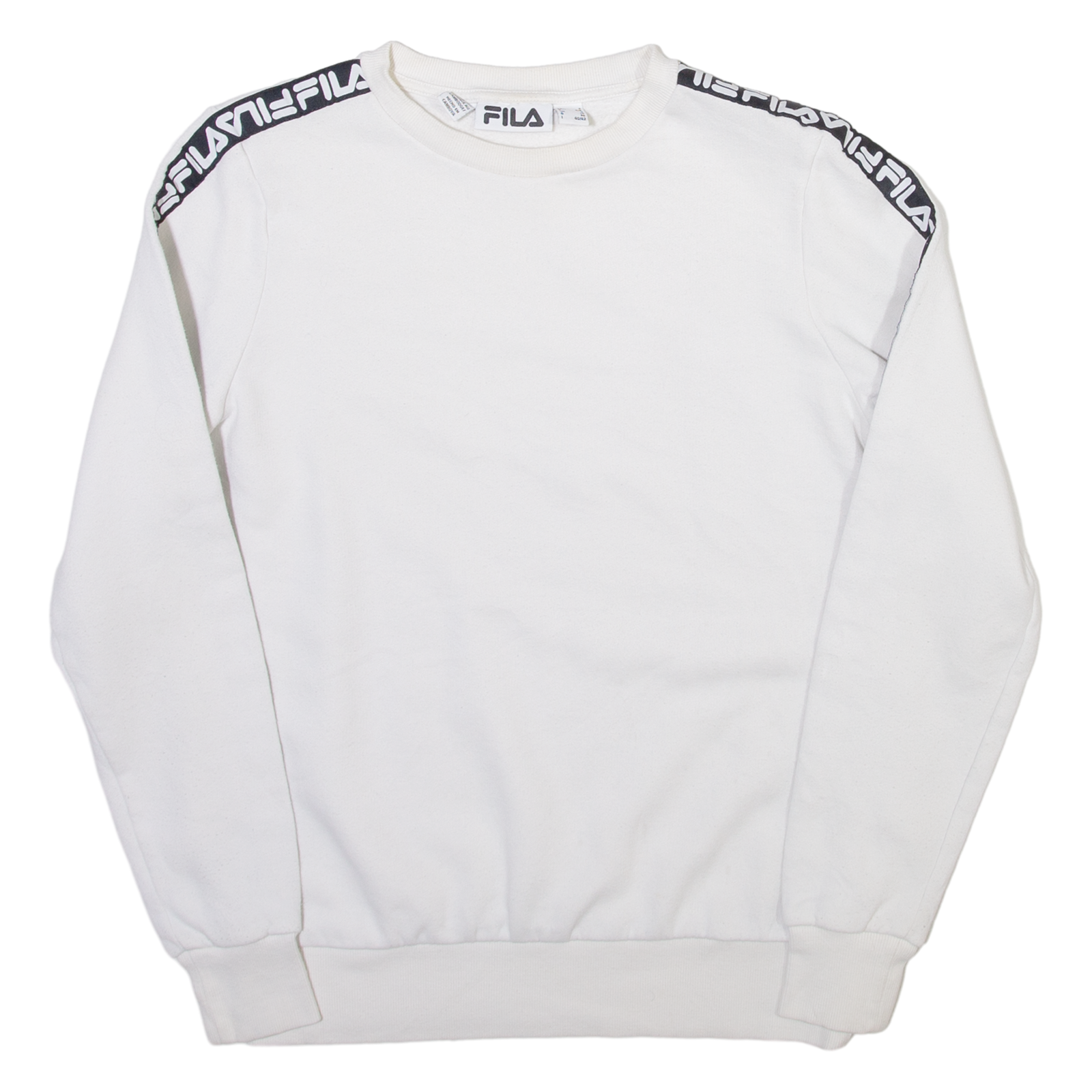 FILA Womens Sweatshirt White UK 10 Refurbished - N/A refurbished available on Cerqular