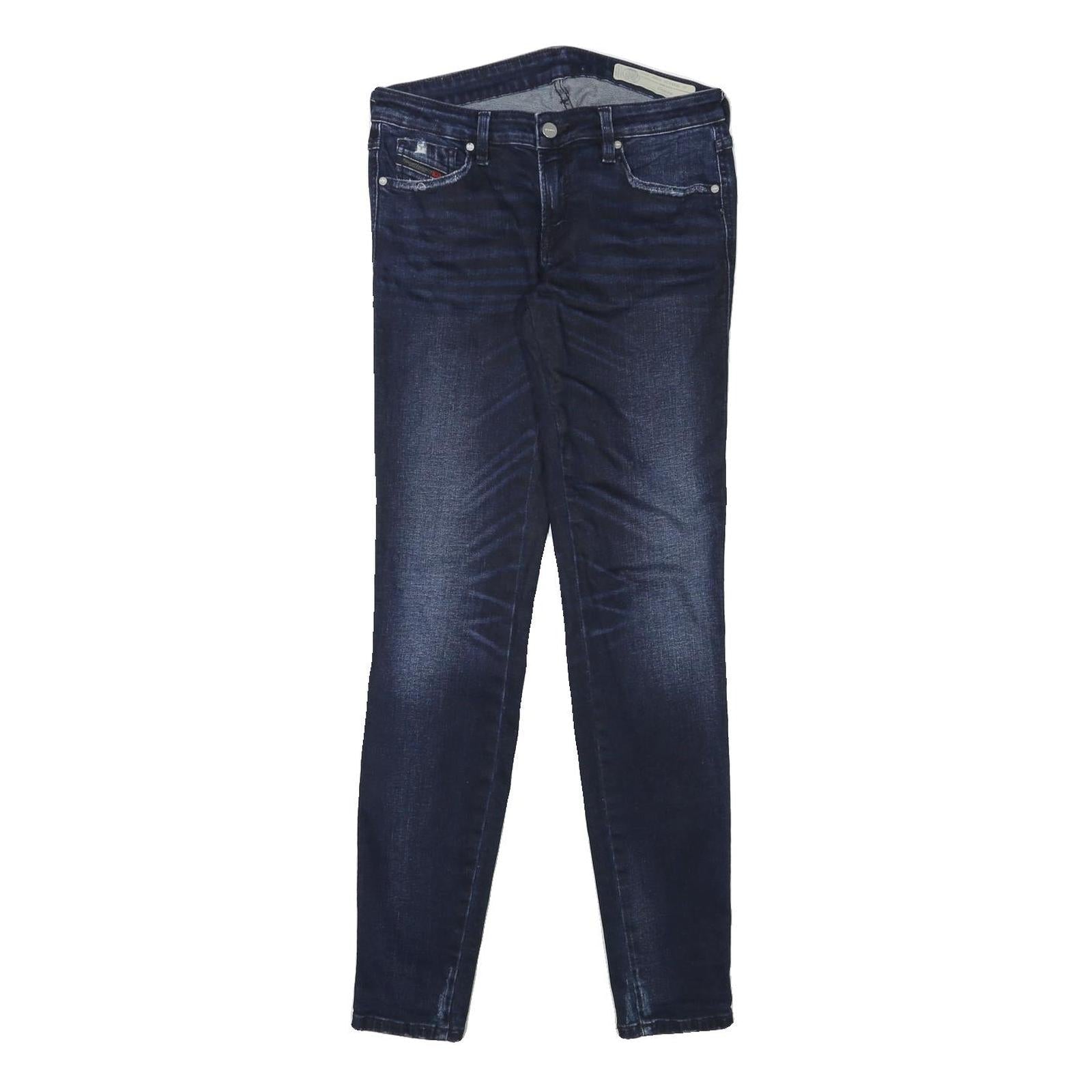 DIESEL Womens Slim Blue Denim Raw Slim Skinny Jeans W26 L28 Designer Fit Refurbished - N/A refurbished available on Cerqular