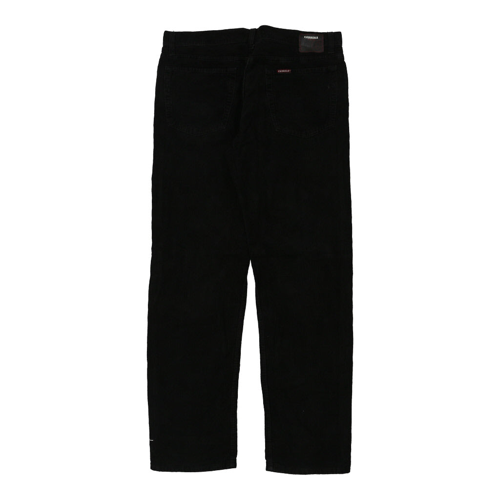 Carrera Trousers - 36W 33L Black Cotton Refurbished - Thrifted (note: this is a term often used to describe second- refurbished available on Cerqular