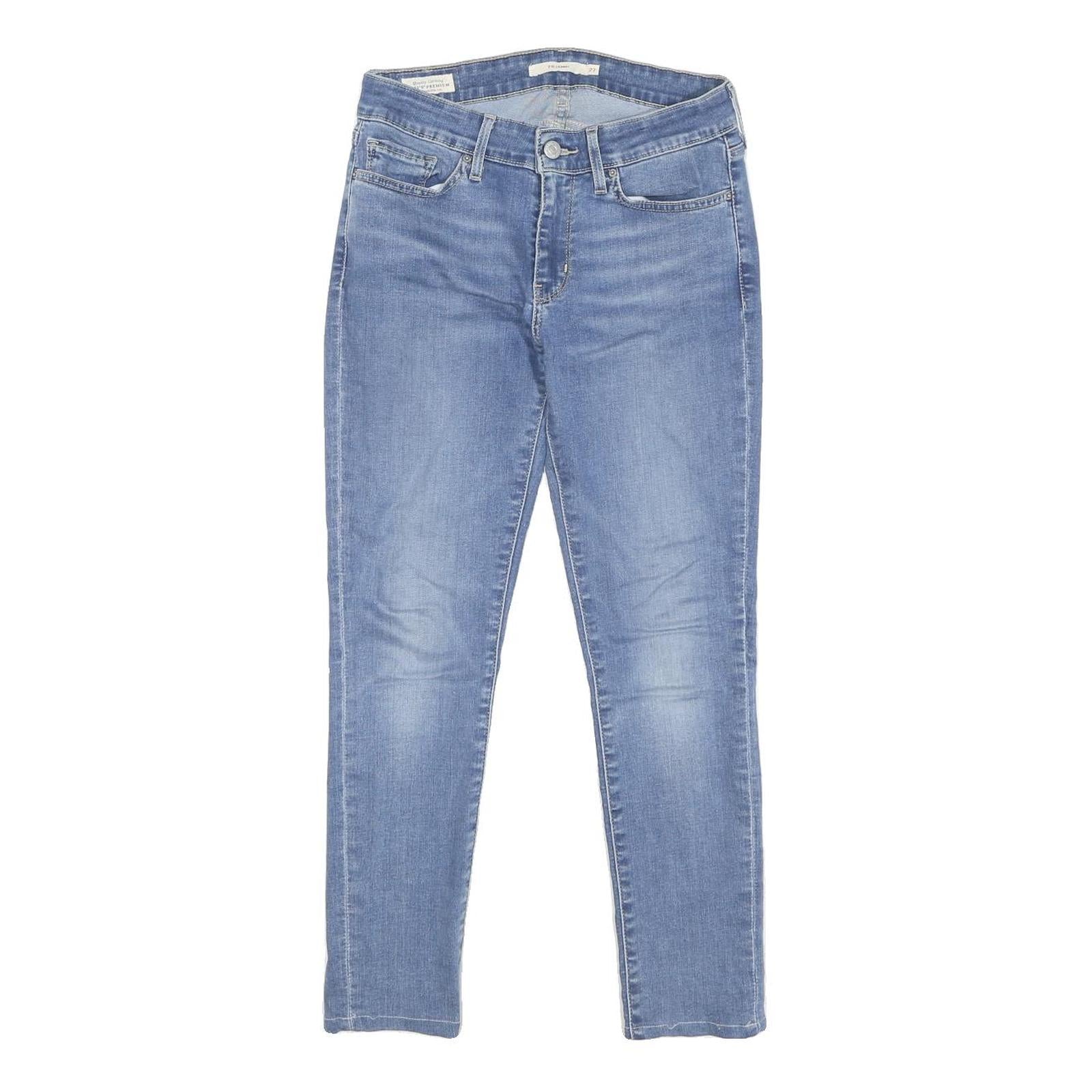 LEVI'S 711 Big E Skinny Womens Jeans Blue Slim Skinny Denim Medium W27 L25 Refurbished - N/A refurbished available on Cerqular