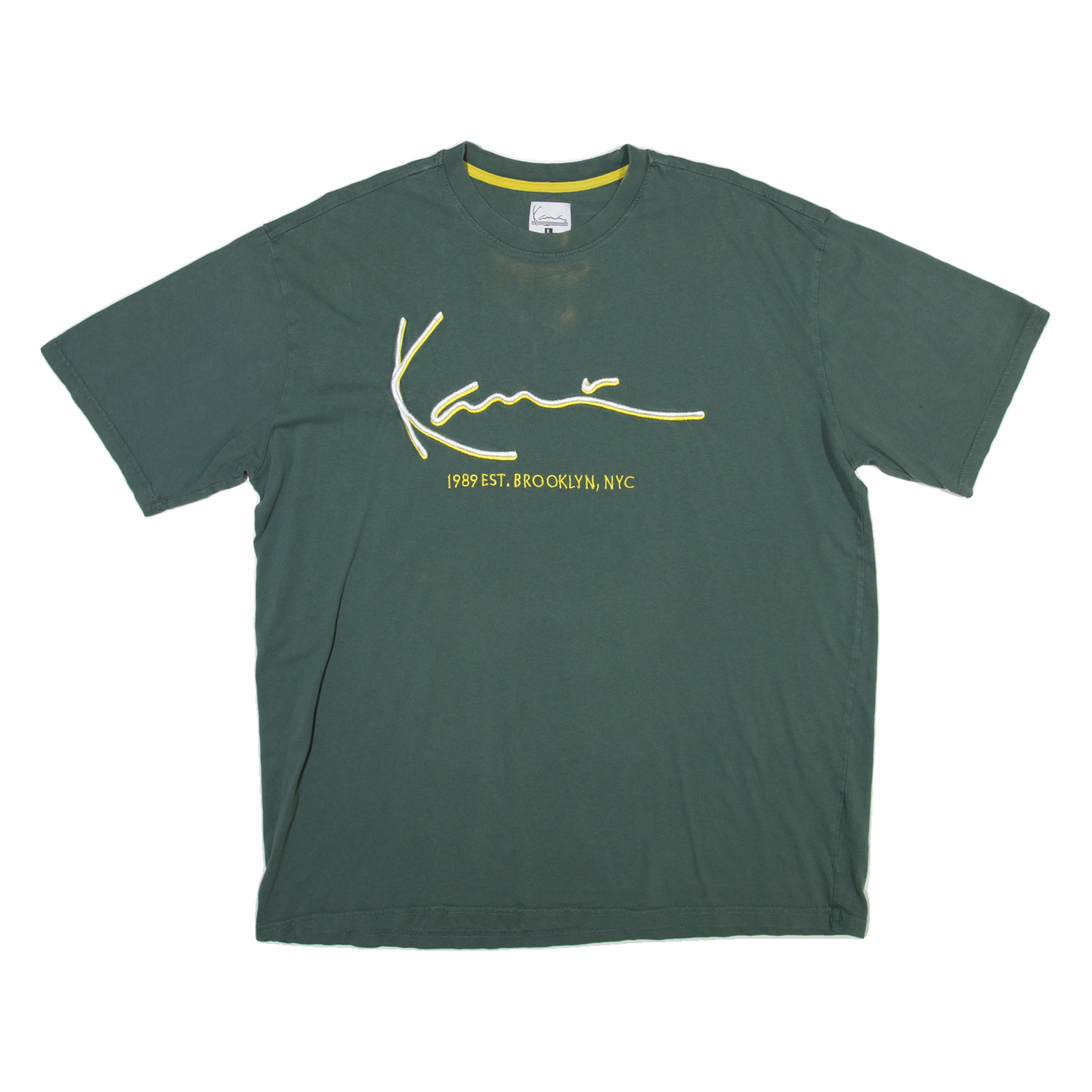 KARL KANI Mens T-Shirt Green L Refurbished - N/A refurbished available on Cerqular