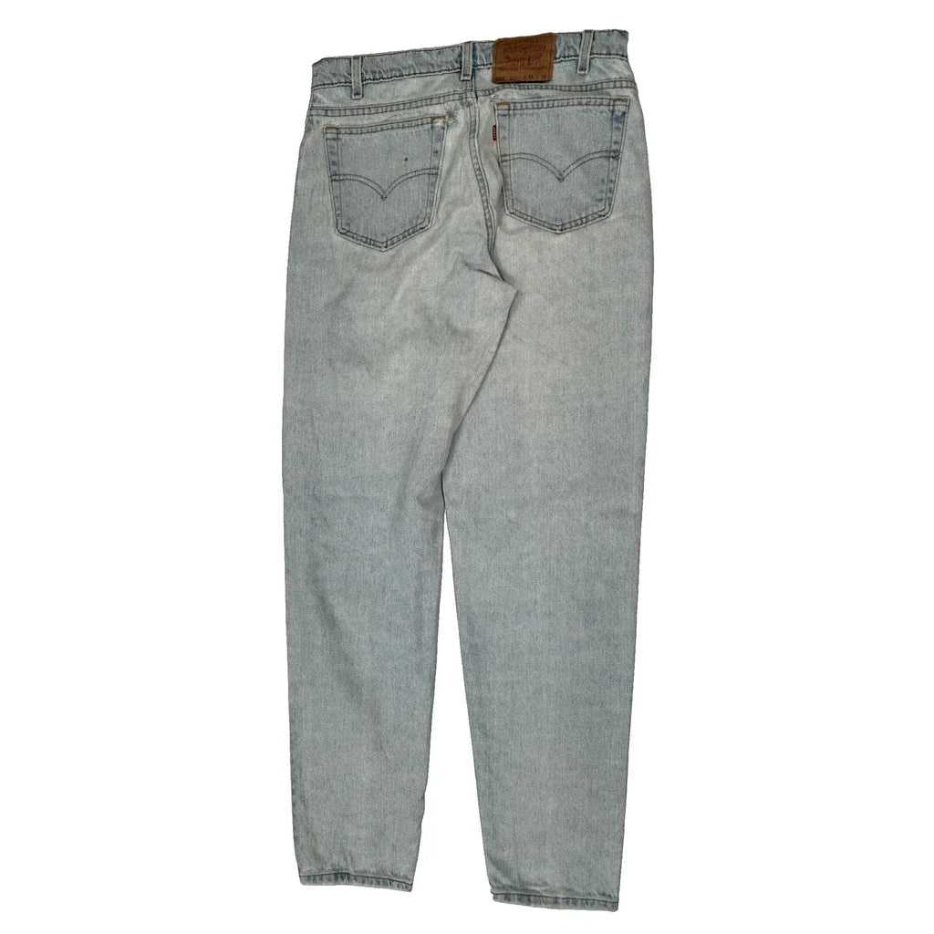 Levis Jeans - 33W 36L Light Wash Cotton Refurbished - Thrifted (note: this is a term often used to describe second- refurbished available on Cerqular