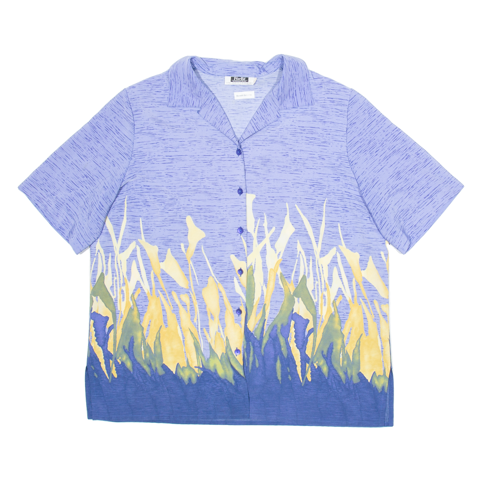PIER BE Womens Shirt Blue Floral L Refurbished - N/A refurbished available on Cerqular