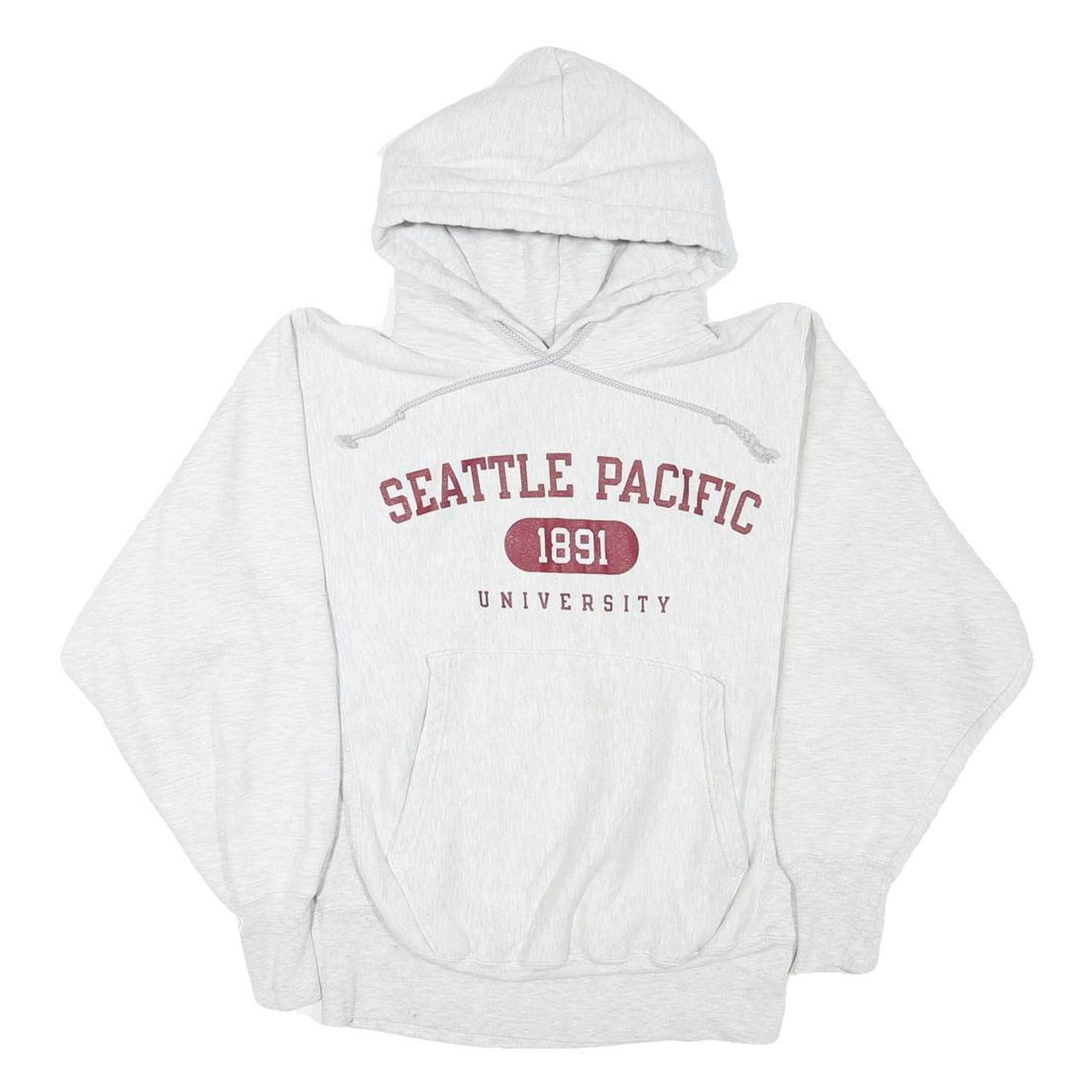Buy CHAMPION Mens Grey Seattle Pacific University Pullover Hoodie S Cotton Blend Refurbished - $29.89 CHAMPION Mens Grey Seattle Pacific University Pullover Hoodie S Cotton Blend Refurbished - N/A refurbished available on Cerqular