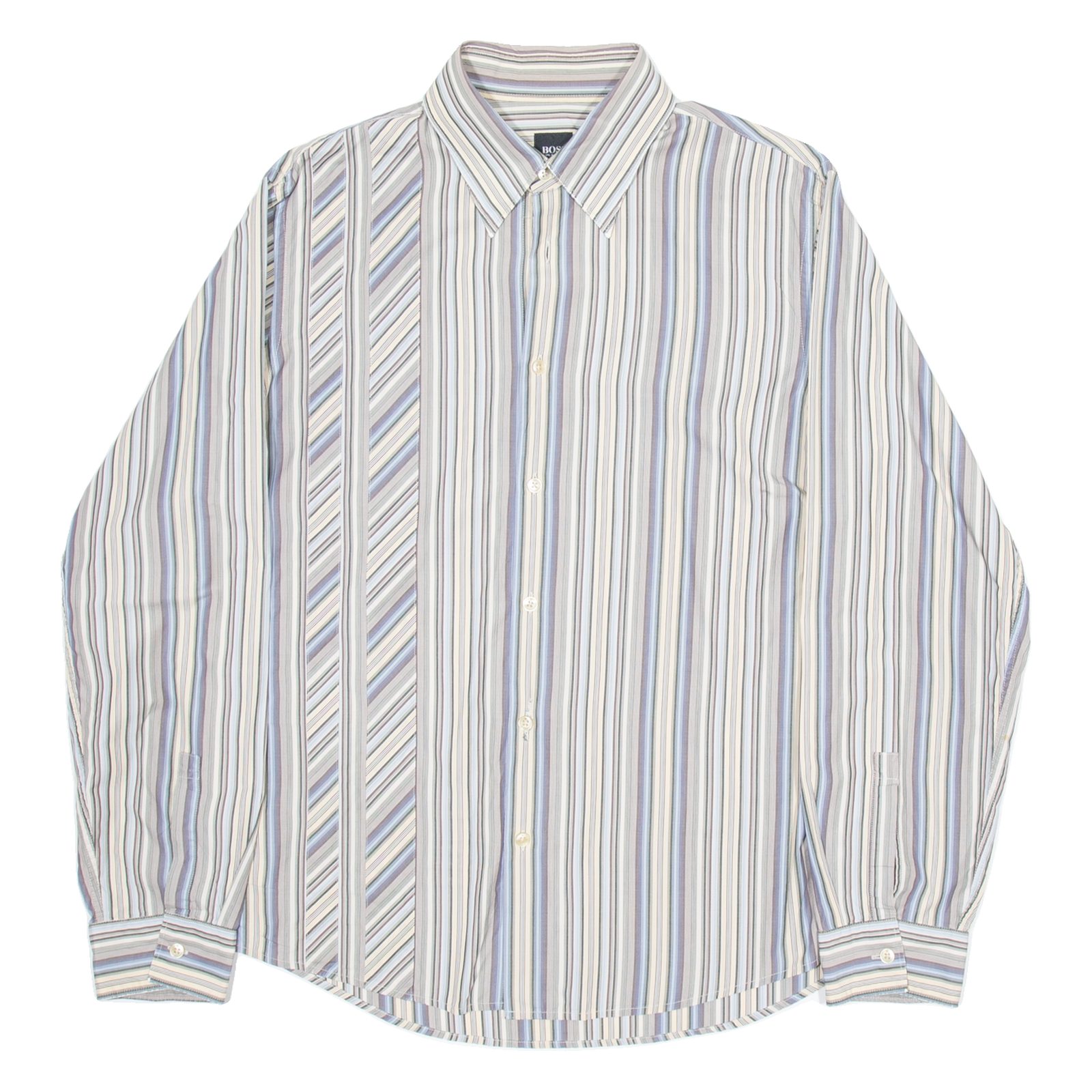 Buy BOSS Mens Shirt Beige Striped Long Sleeve L Refurbished - $24.69 BOSS Mens Shirt Beige Striped Long Sleeve L Refurbished - N/A refurbished available on Cerqular