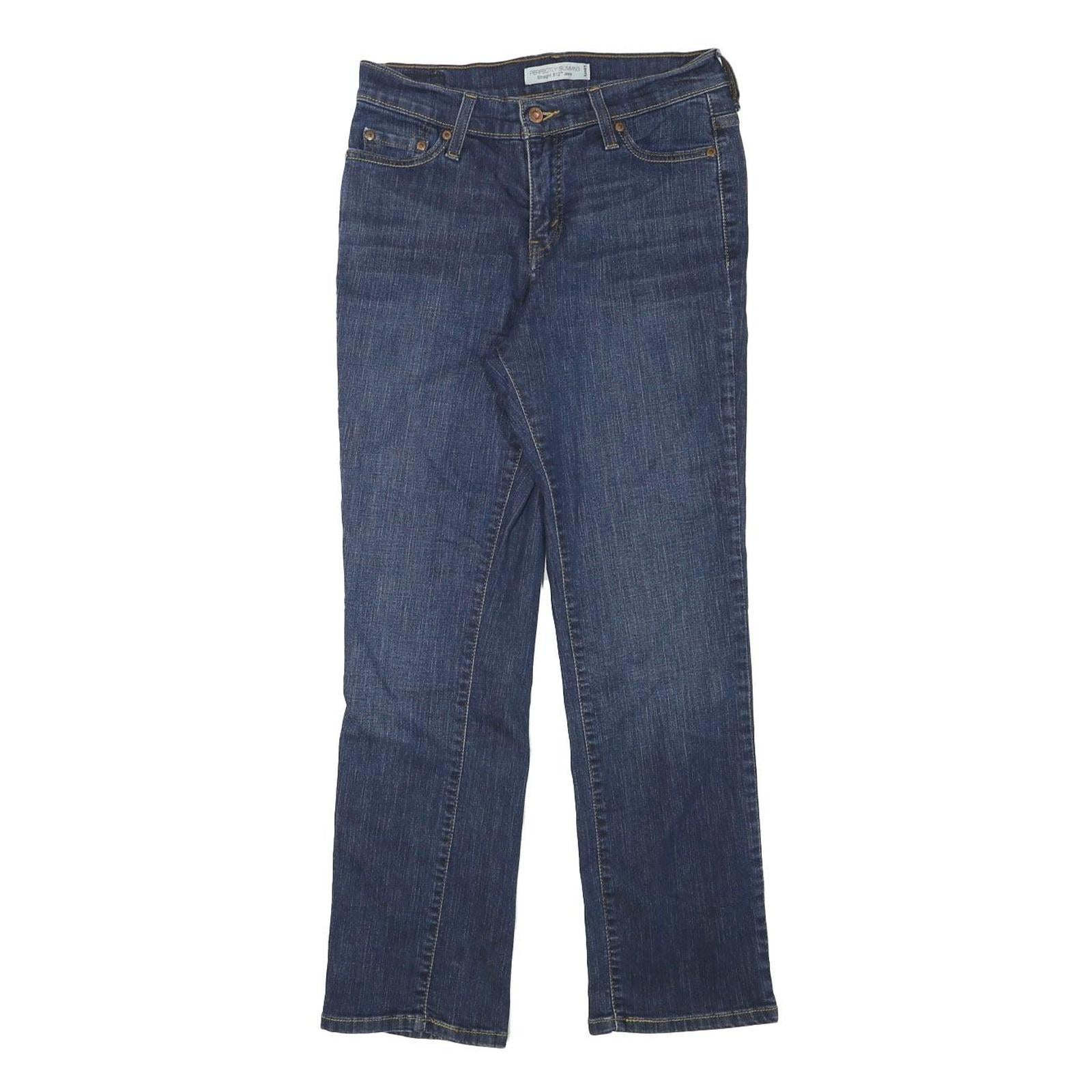 LEVI'S 512 Womens Jeans Blue Regular Straight Denim Medium W28 L27 Authentic Refurbished - N/A refurbished available on Cerqular