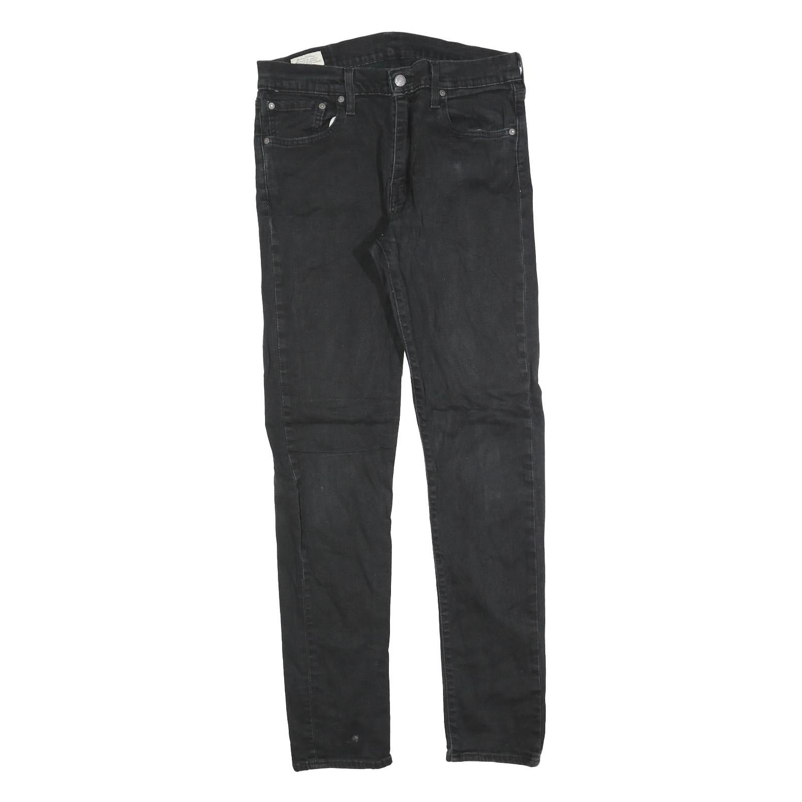 LEVI'S 512 BIG E Mens Slim Black Denim Medium W32 L30 Stretch Cotton Blend Jeans Refurbished - N/A refurbished available on Cerqular