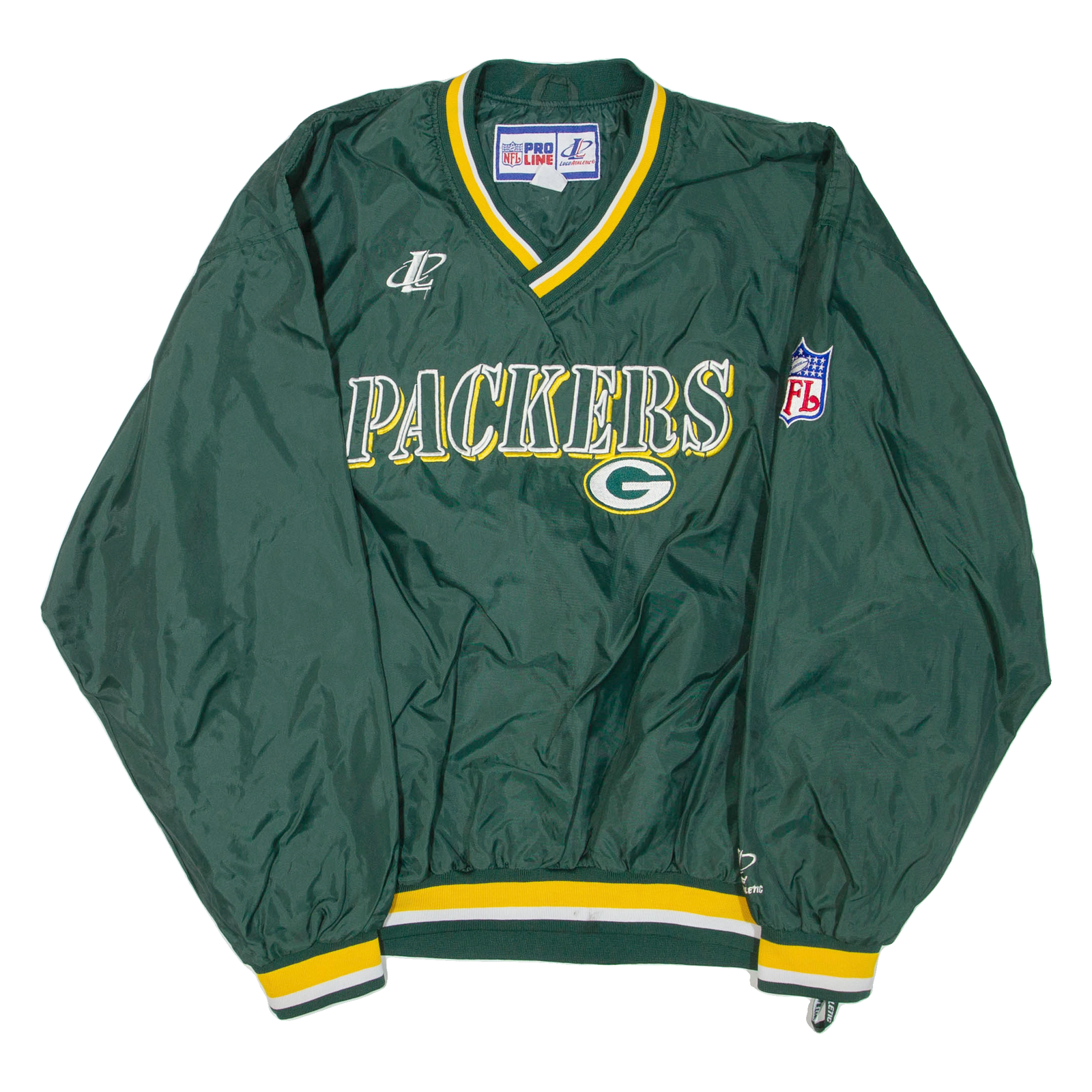 NFL Packers Mens Pullover Jacket Green Nylon USA L Refurbished - N/A refurbished available on Cerqular