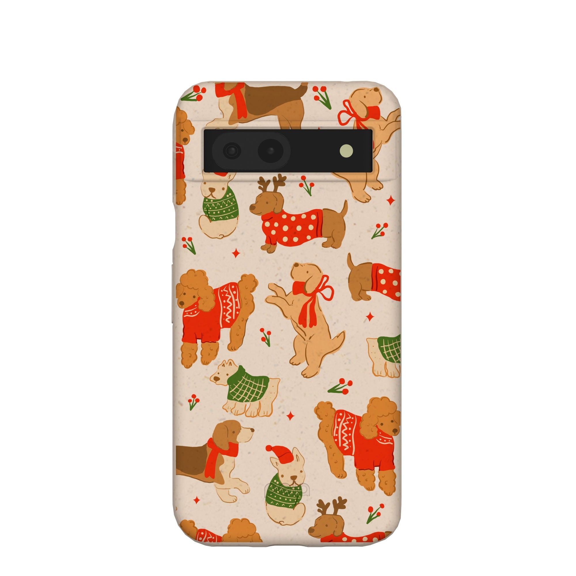 Seashell Jolly Doggos Google Pixel 8a Case Refurbished - Pela Case refurbished available on Cerqular