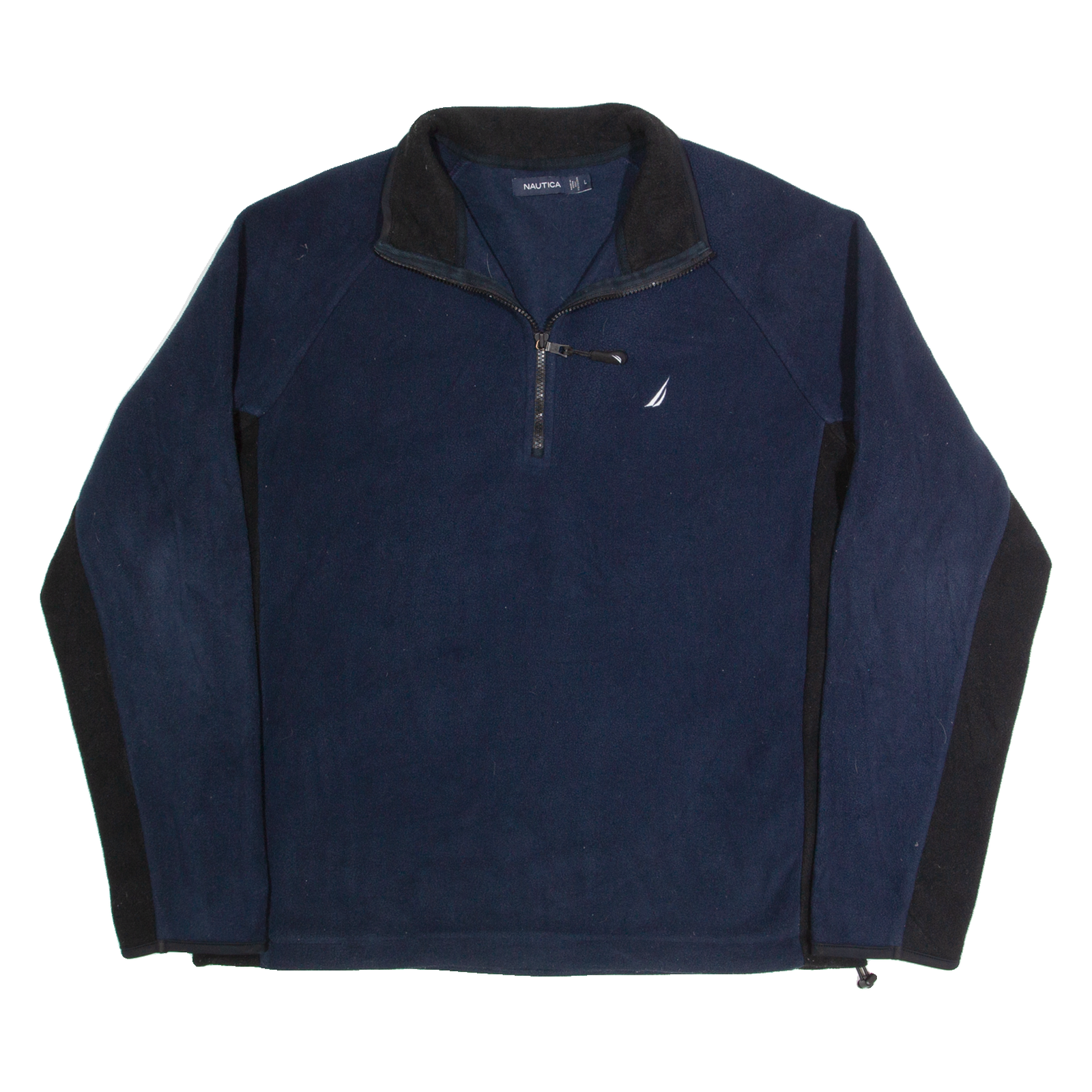 NAUTICA Mens Fleece Blue 1/4 Zip L Refurbished - N/A refurbished available on Cerqular