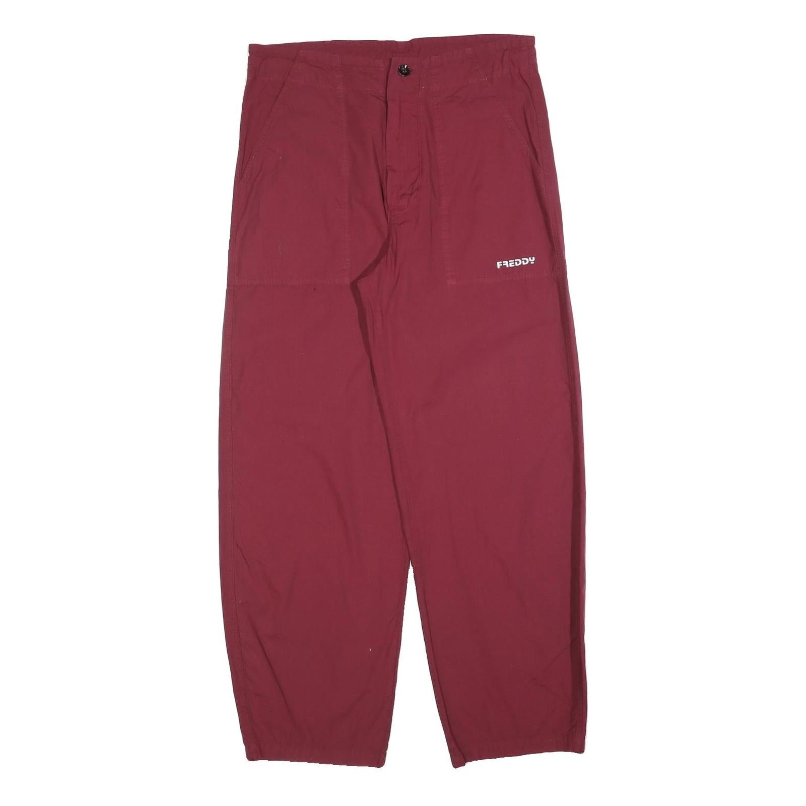Buy FREDDY Mens Cotton Blend Red Relaxed Trousers W32 L30 Casual Zip Closure Refurbished - $23.39 FREDDY Mens Cotton Blend Red Relaxed Trousers W32 L30 Casual Zip Closure Refurbished - N/A refurbished available on Cerqular