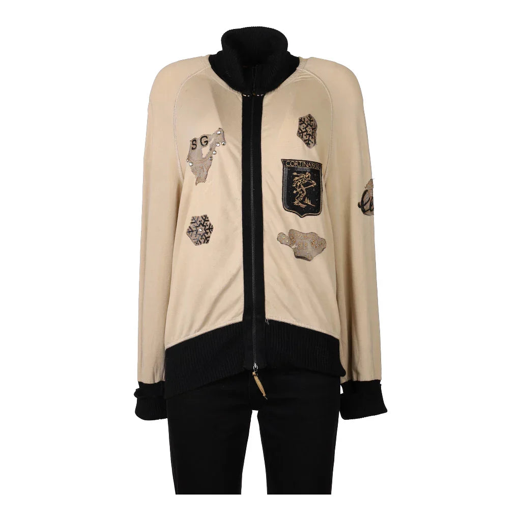 Buy Maria Cristina Sartini Zip Up - Medium Beige Cotton Refurbished - $15.26 Maria Cristina Sartini Zip Up - Medium Beige Cotton Refurbished - Thrifted (note: this is a term often used to describe second- refurbished available on Cerqular