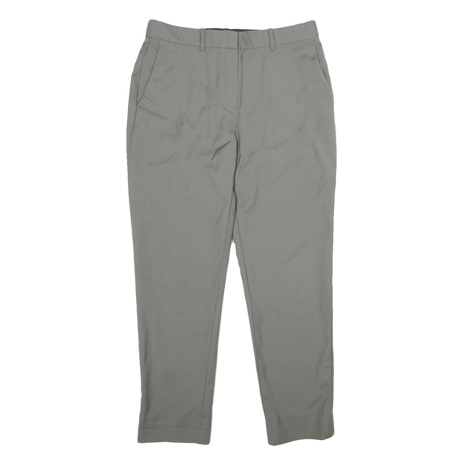 THEORY Womens Wool Grey Regular Fit Straight Leg Trousers W30 L28 Smart Workwear Refurbished - N/A refurbished available on Cerqular